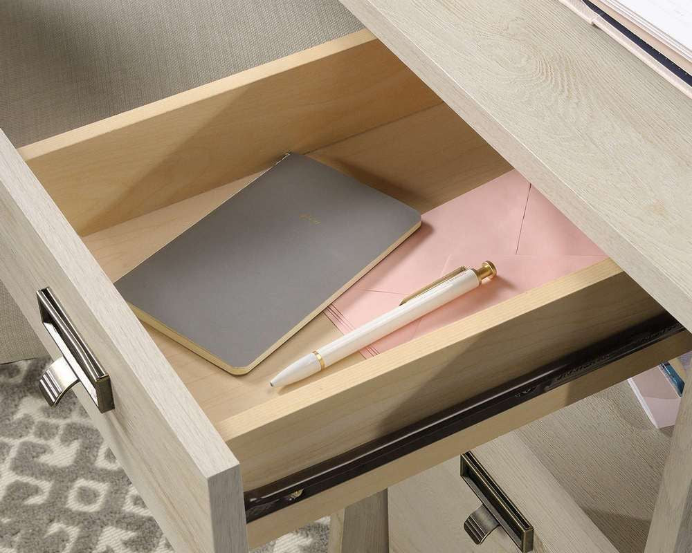 chalked chestnut home office desk drawer