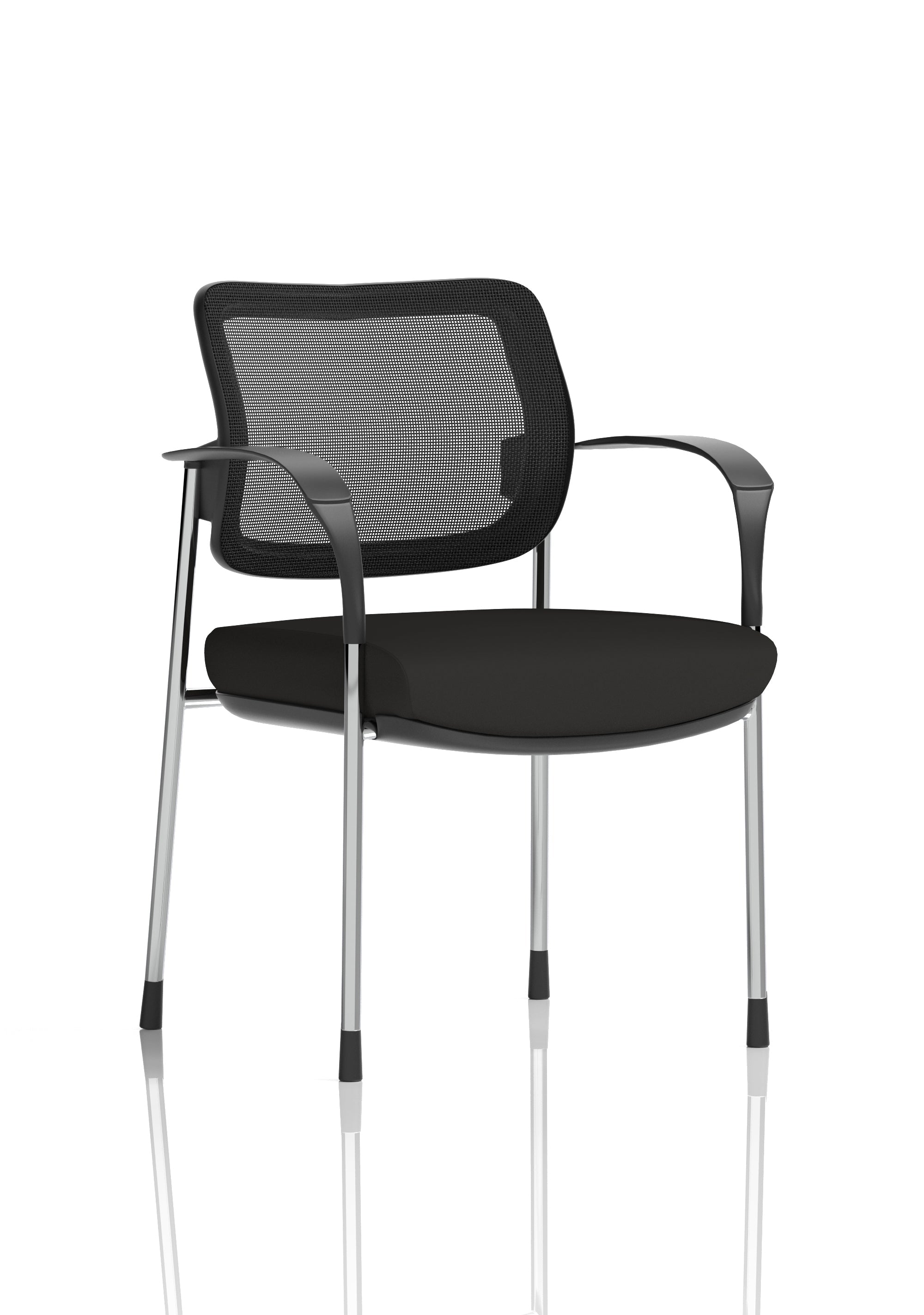 Brunswick Deluxe Medium Back Stacking Visitor Office Chair with Arms