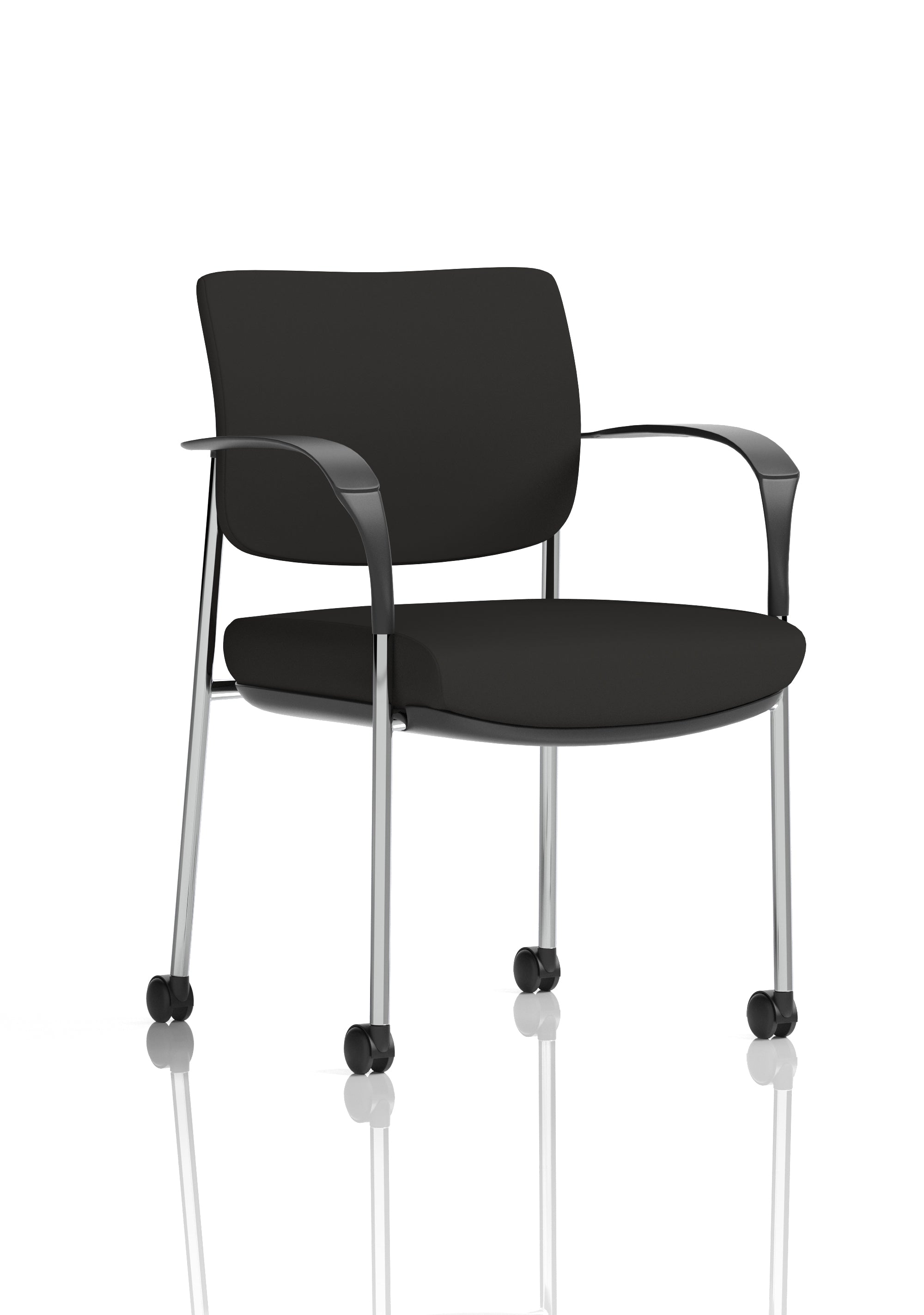 Brunswick Deluxe Medium Back Visitor Office Chair with Arms with Castors
