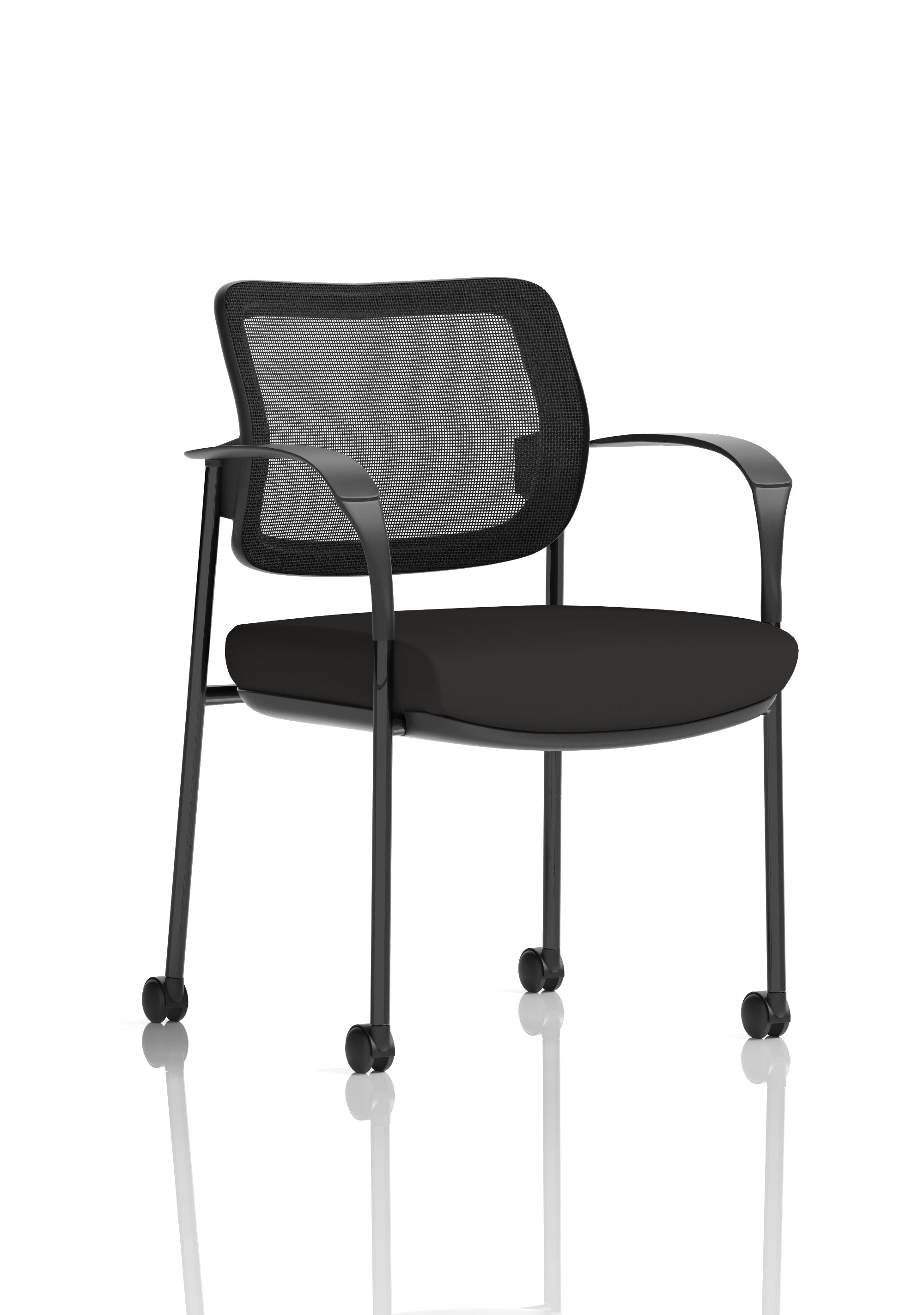 Brunswick Deluxe Medium Back Visitor Office Chair with Arms with Castors