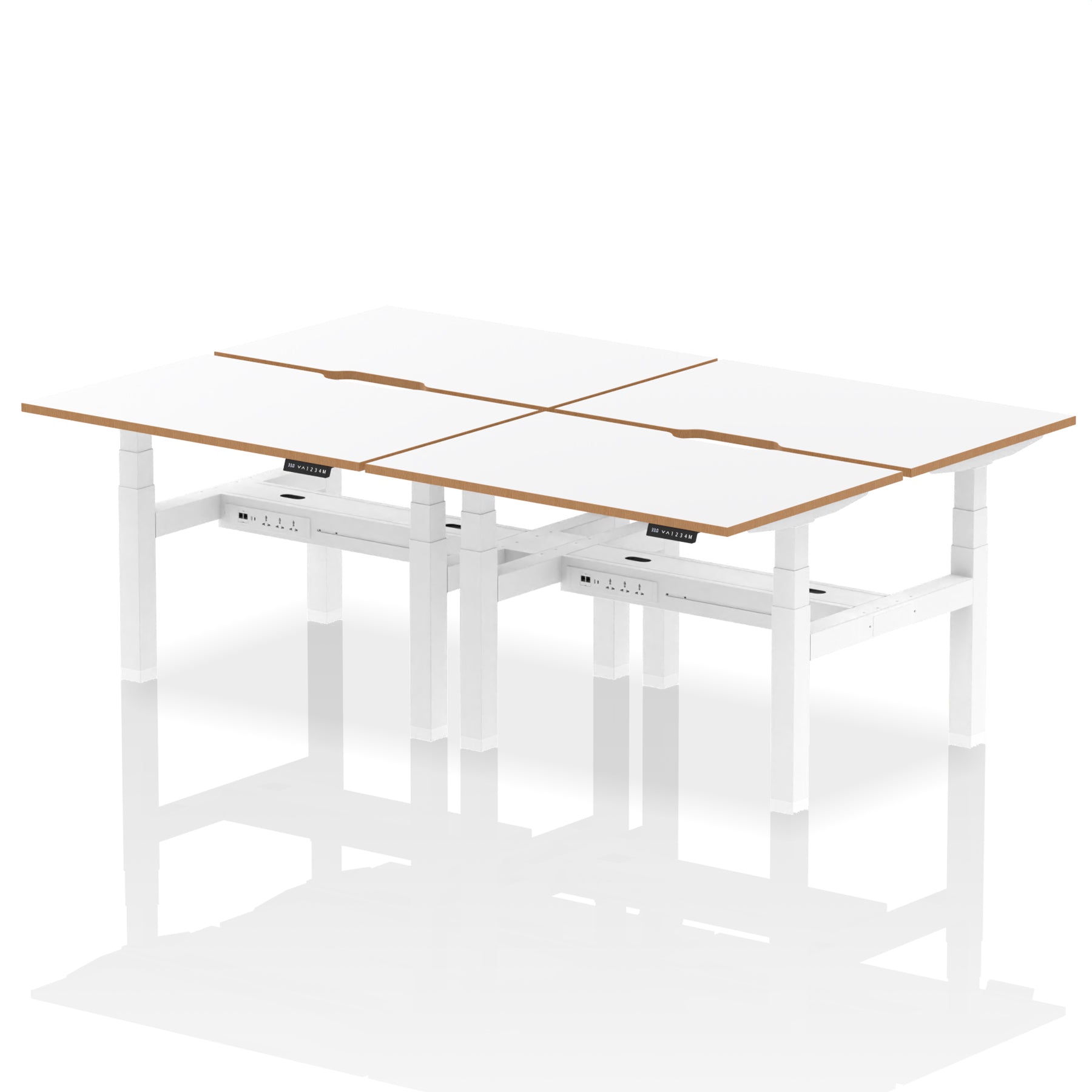 Oslo Air Back-to-Back Height Adjustable Bench Desk