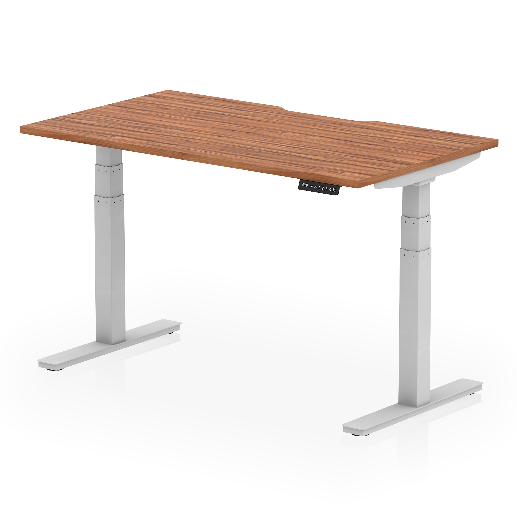 Air Scalloped Edge Height Adjustable Office Desk