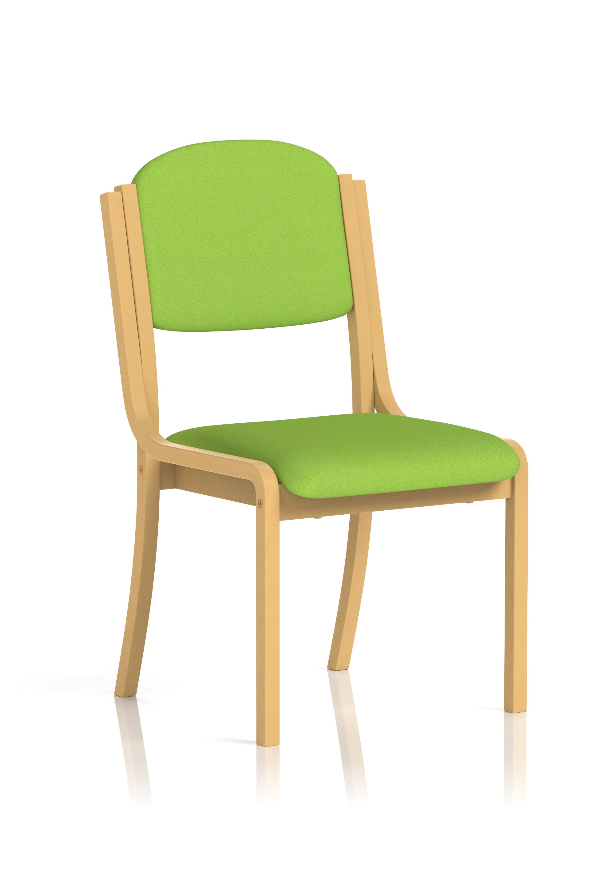 Madrid Wooden Frame Visitor Chair with Arms