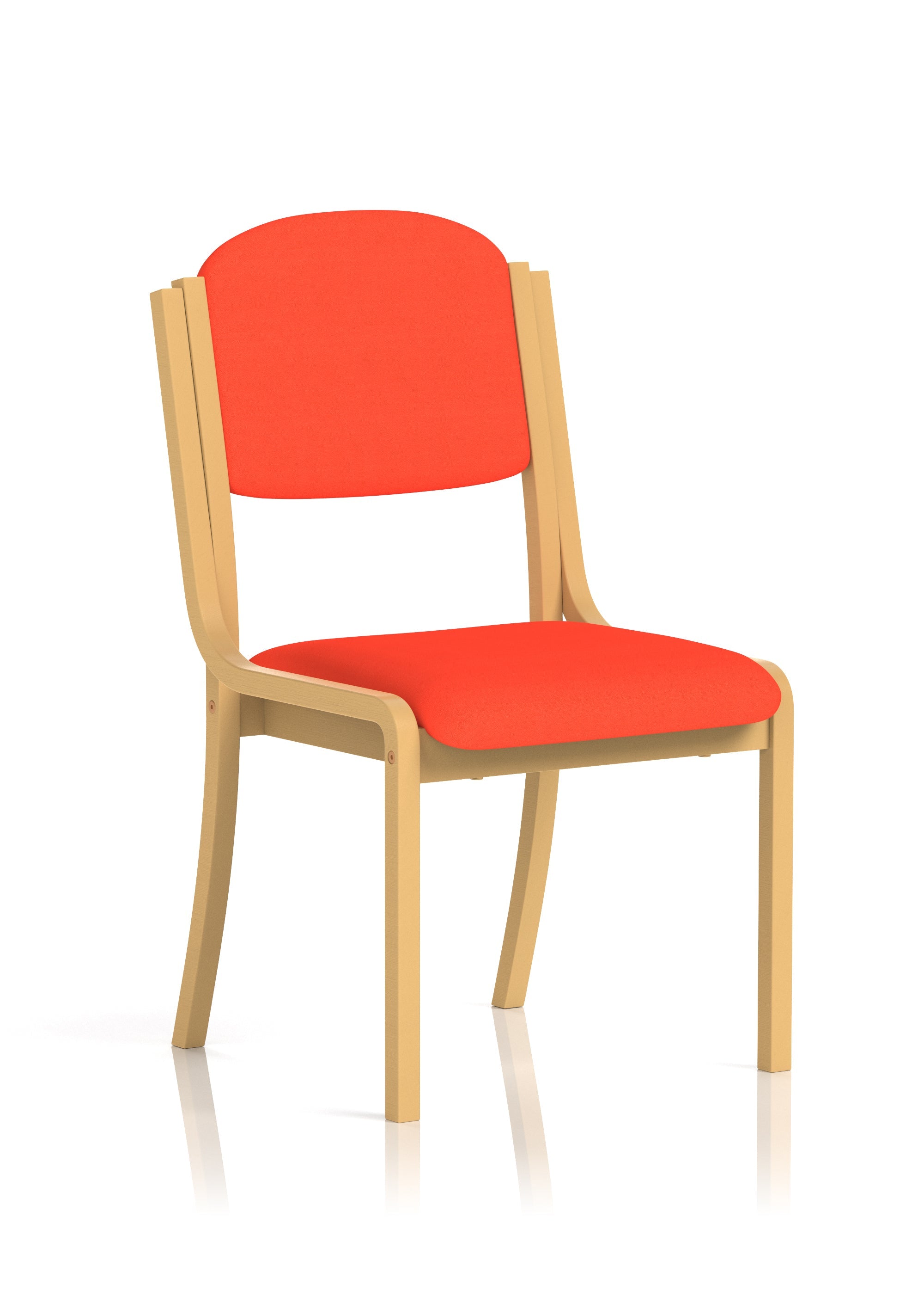 Madrid Wooden Frame Visitor Chair with Arms