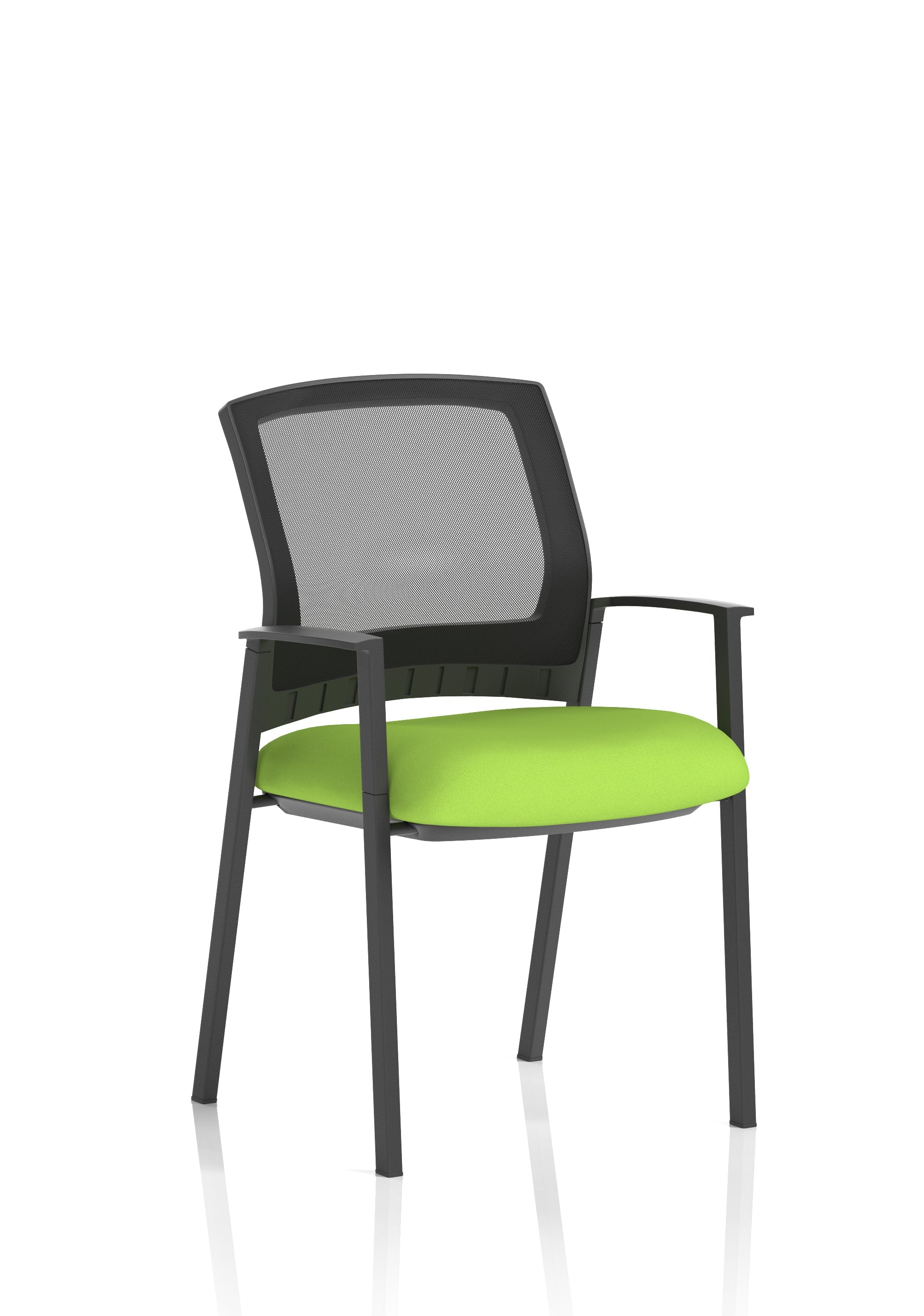 Metro Medium Mesh Back Stacking Visitor Chair with Arms