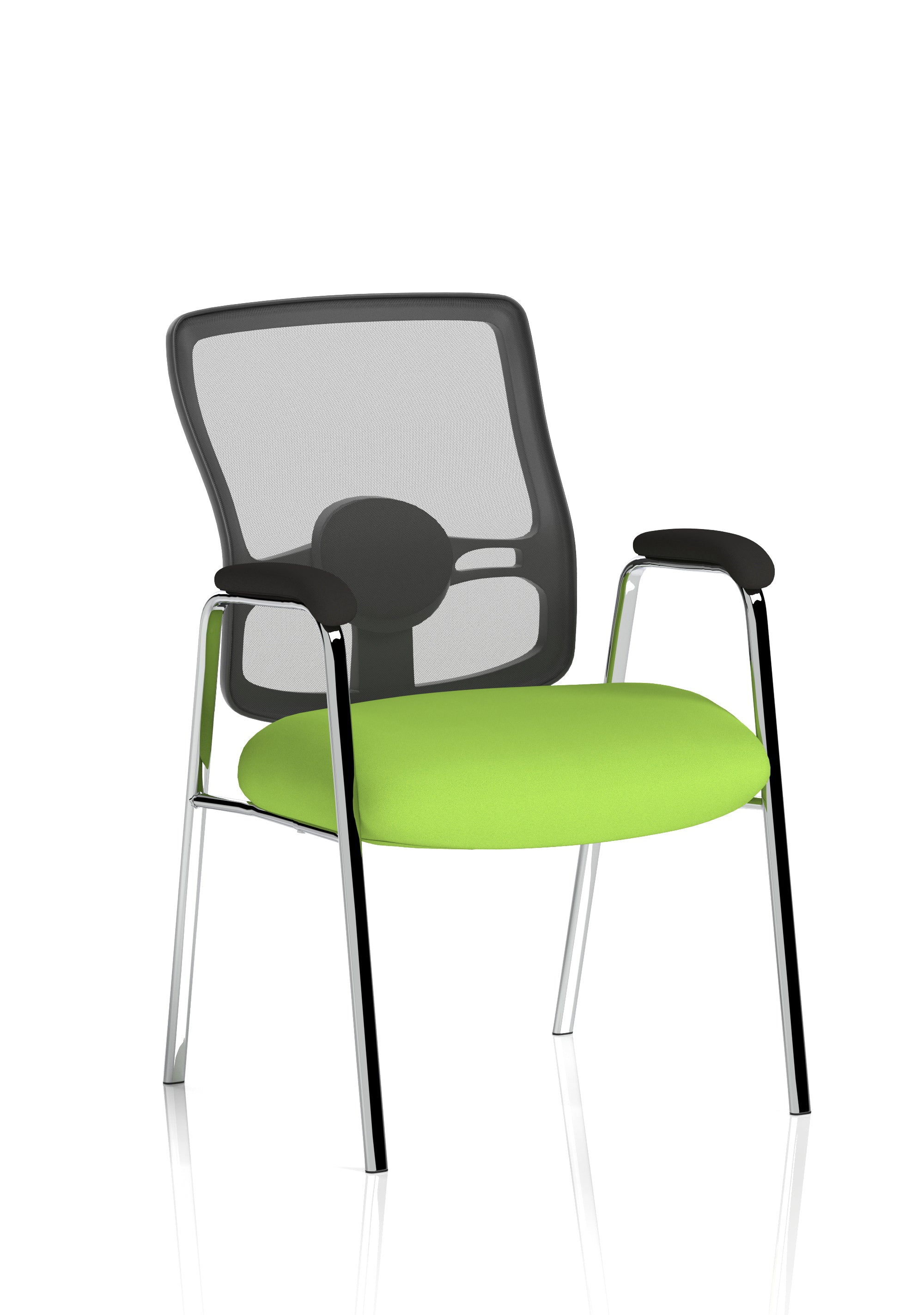 Portland Medium Mesh Back (Straight Leg) Visitor Chair with Arms