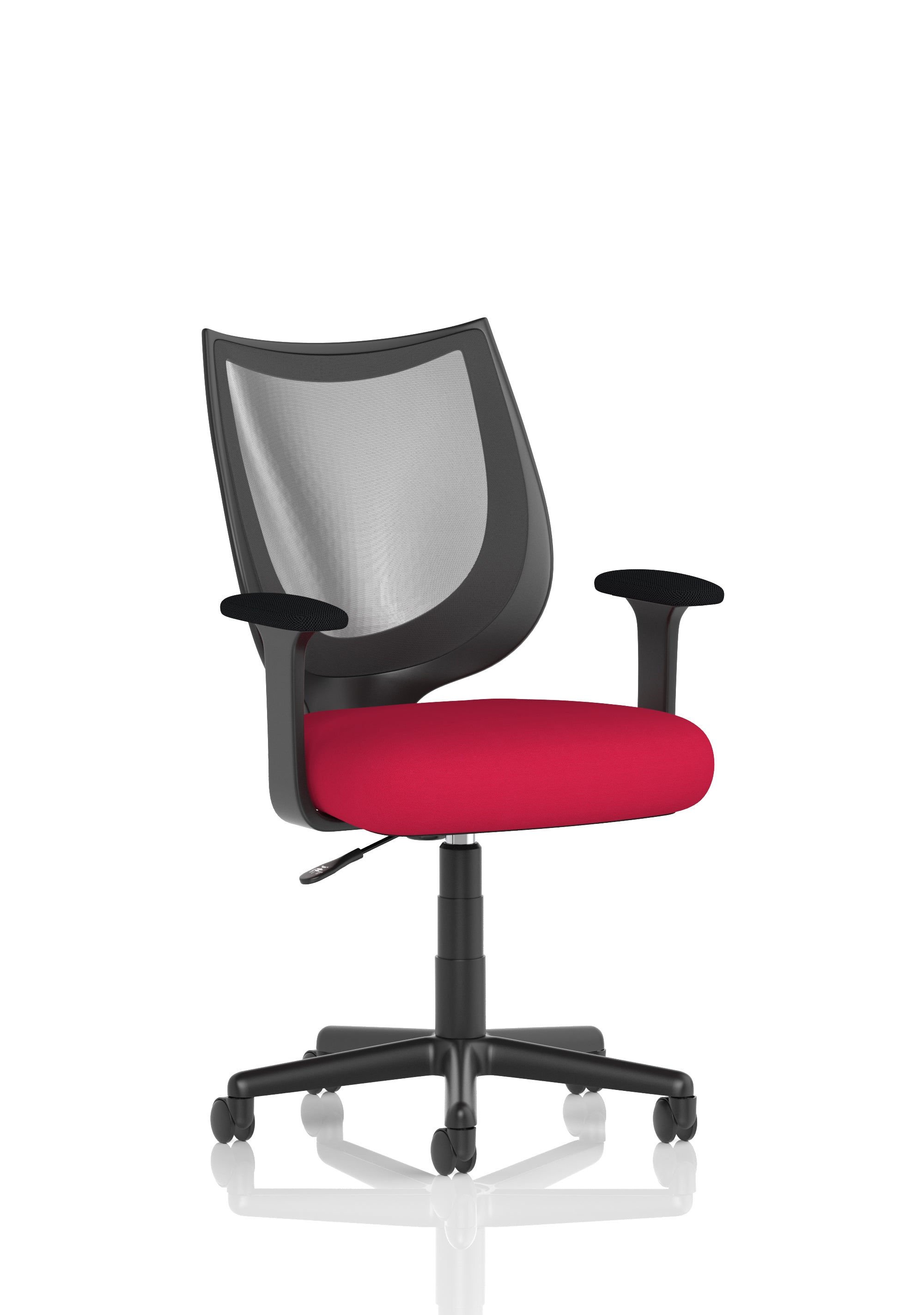 Camden Medium Back Black Mesh Task Operator Office Chair With Arms