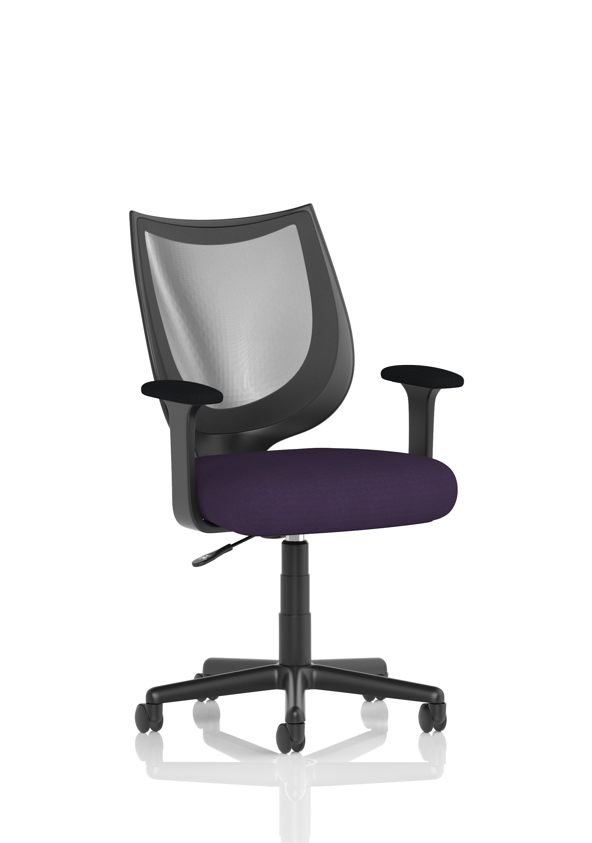 Camden Medium Back Black Mesh Task Operator Office Chair With Arms