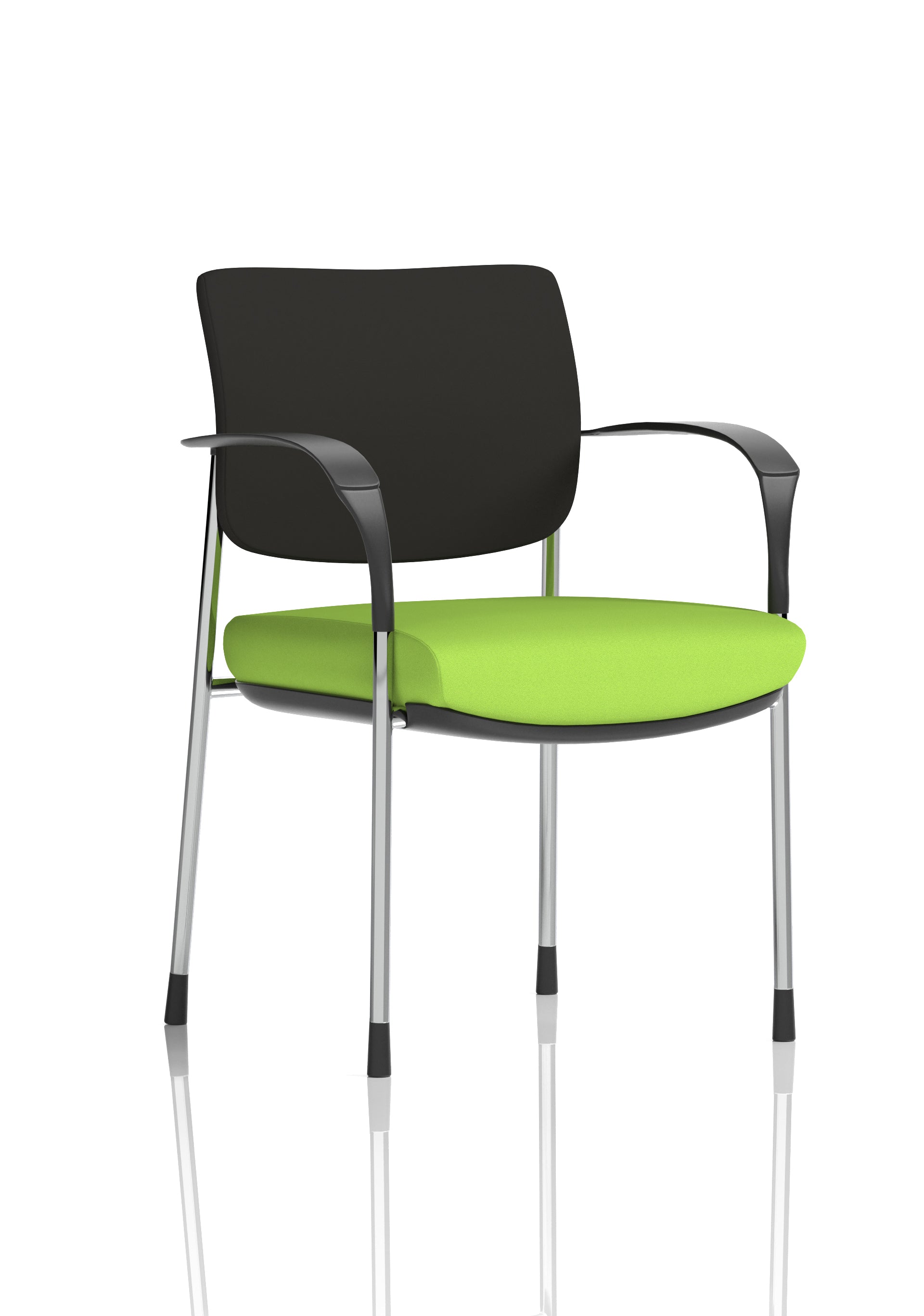 Brunswick Deluxe Medium Back Stacking Visitor Office Chair with Arms