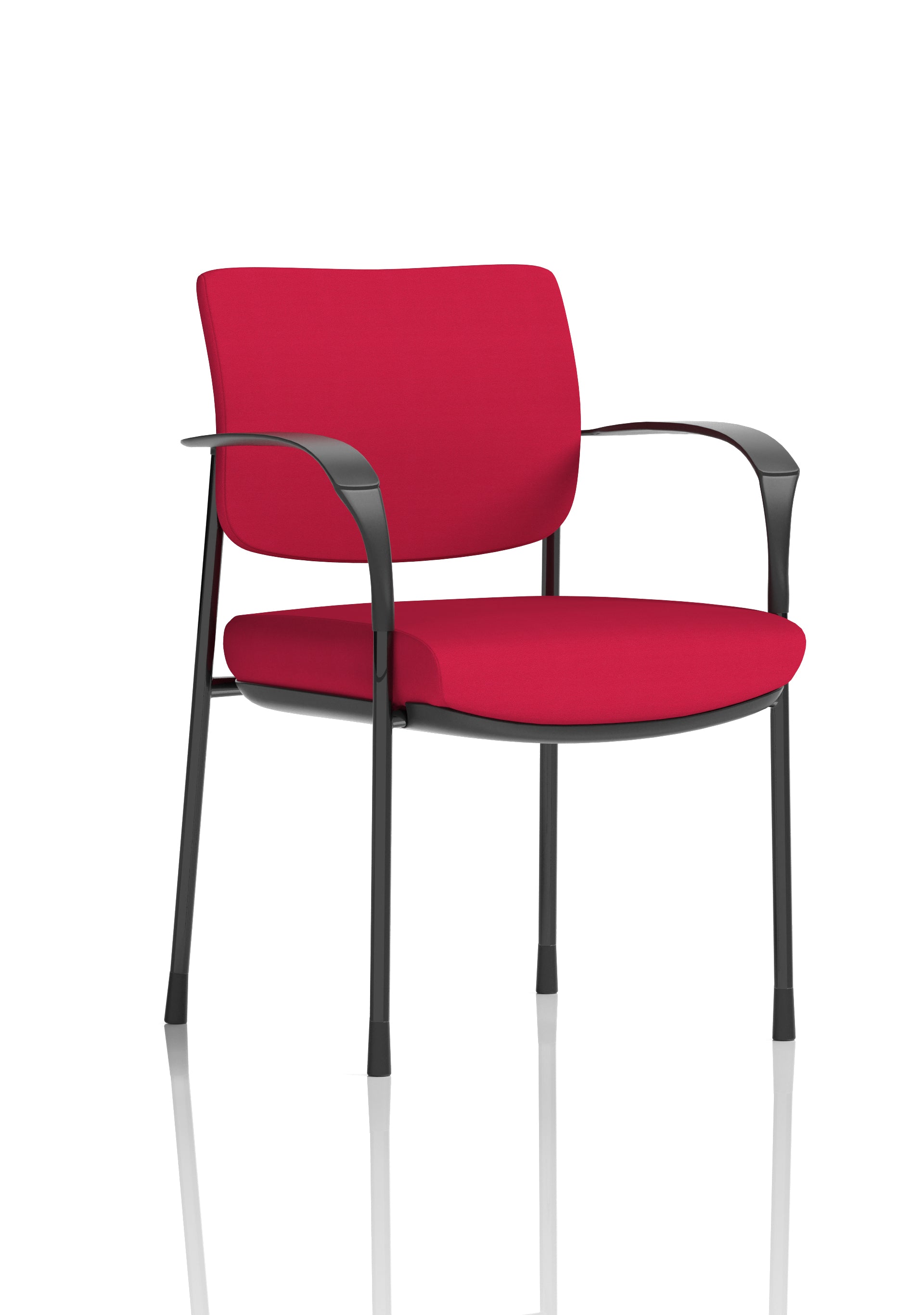 Brunswick Deluxe Medium Back Stacking Visitor Office Chair with Arms