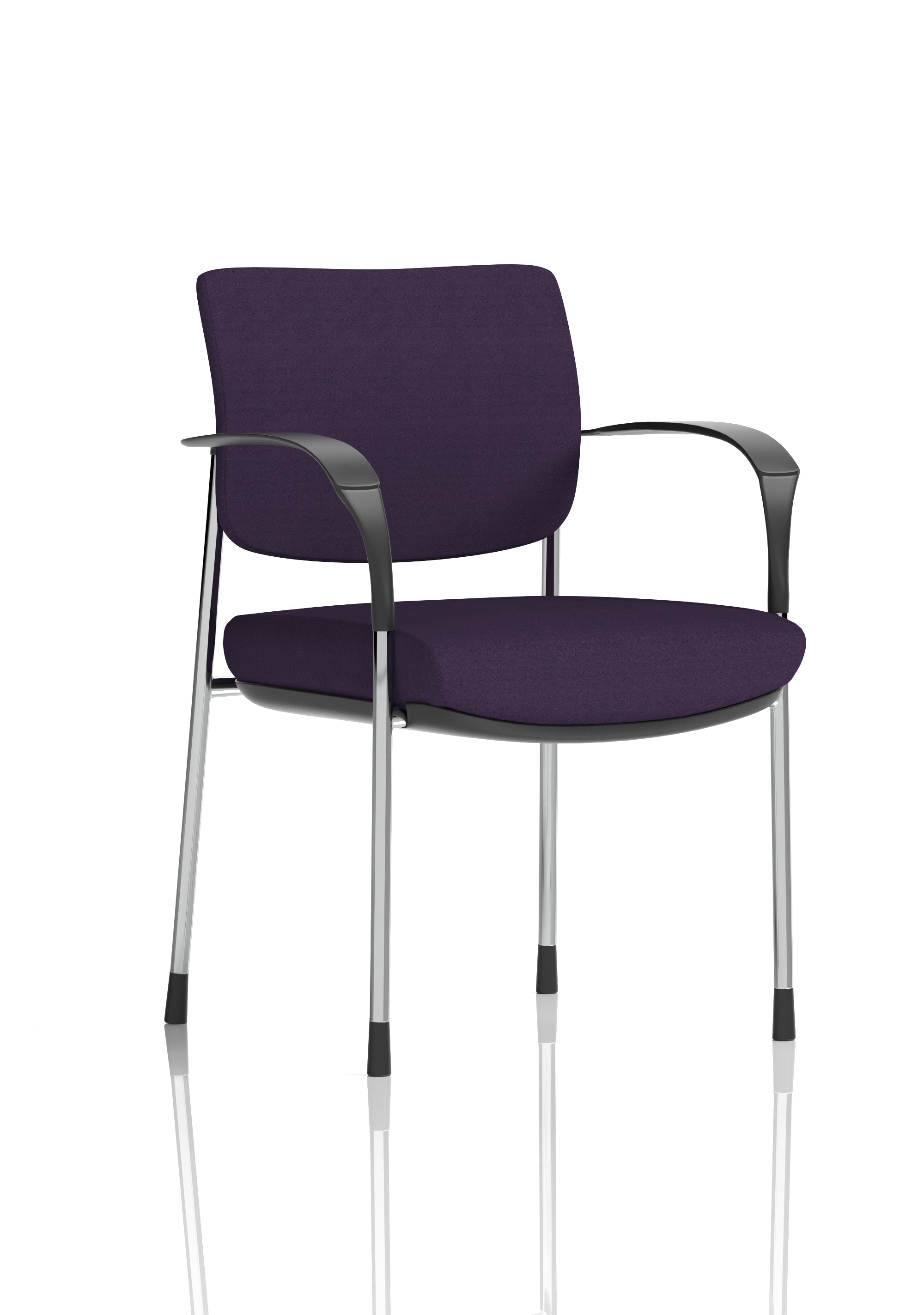Brunswick Deluxe Medium Back Stacking Visitor Office Chair with Arms