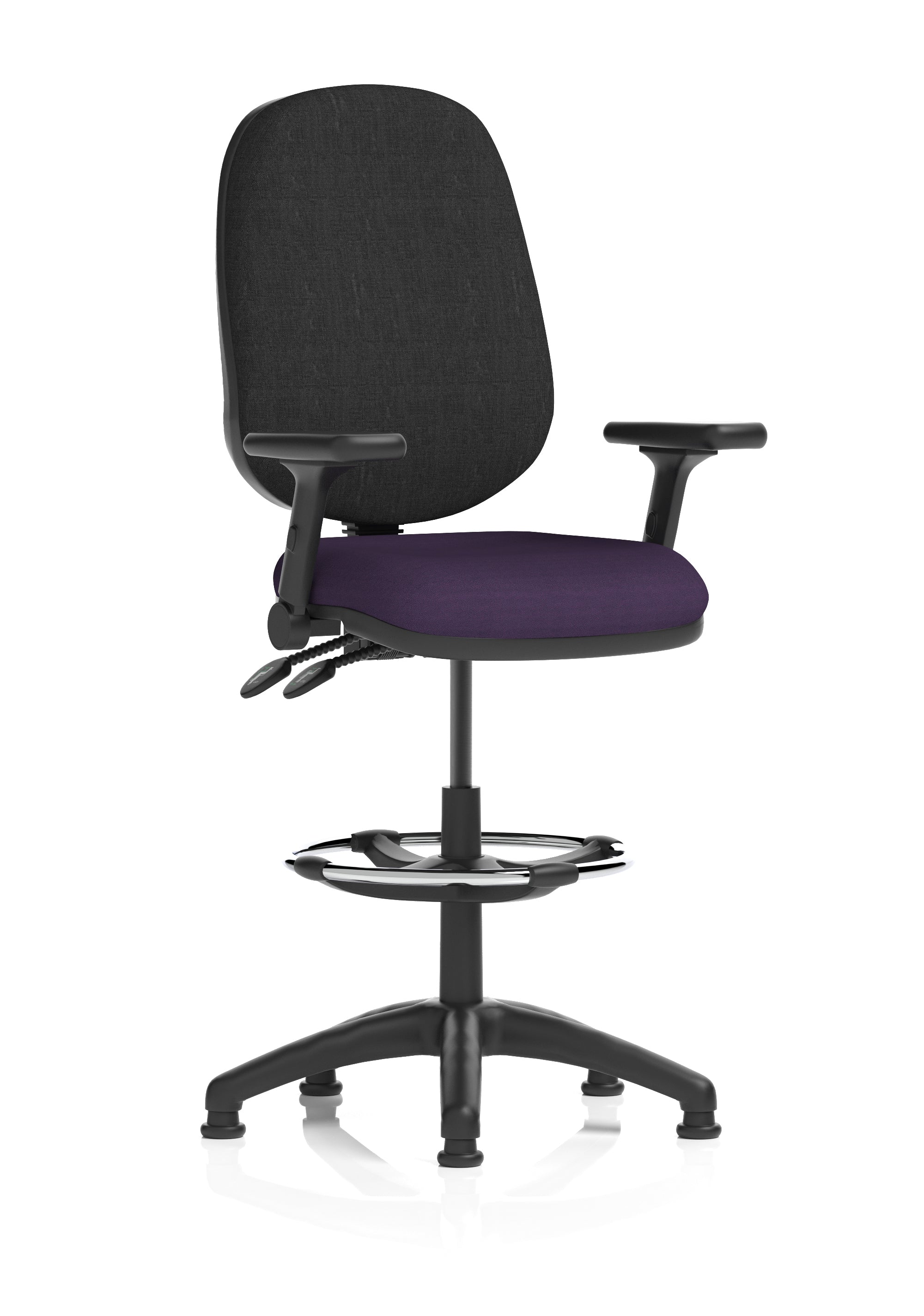 Eclipse Plus II Task Operator Office Chair with Hi Rise Draughtsman Kit