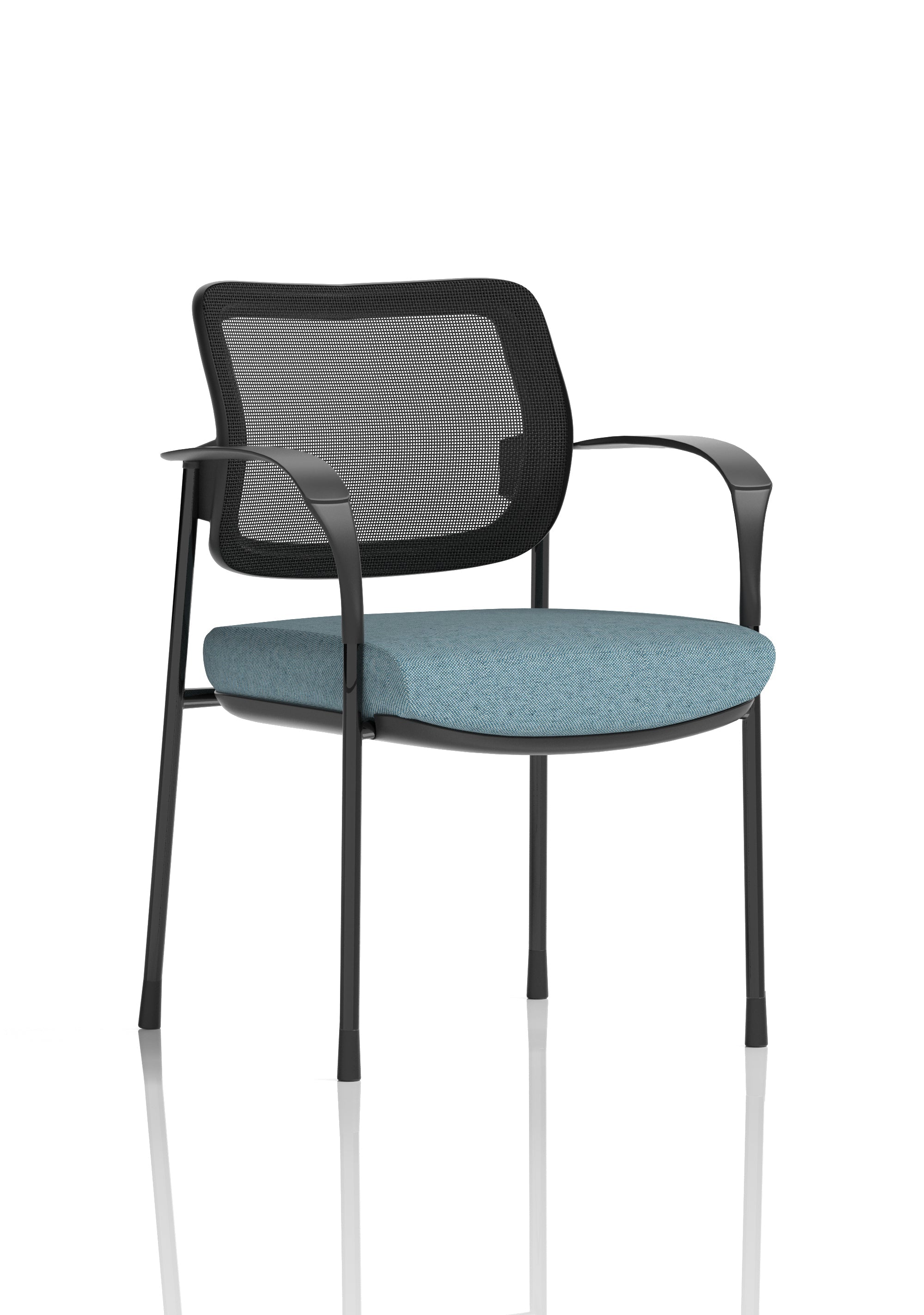 Brunswick Deluxe Medium Back Stacking Visitor Office Chair with Arms