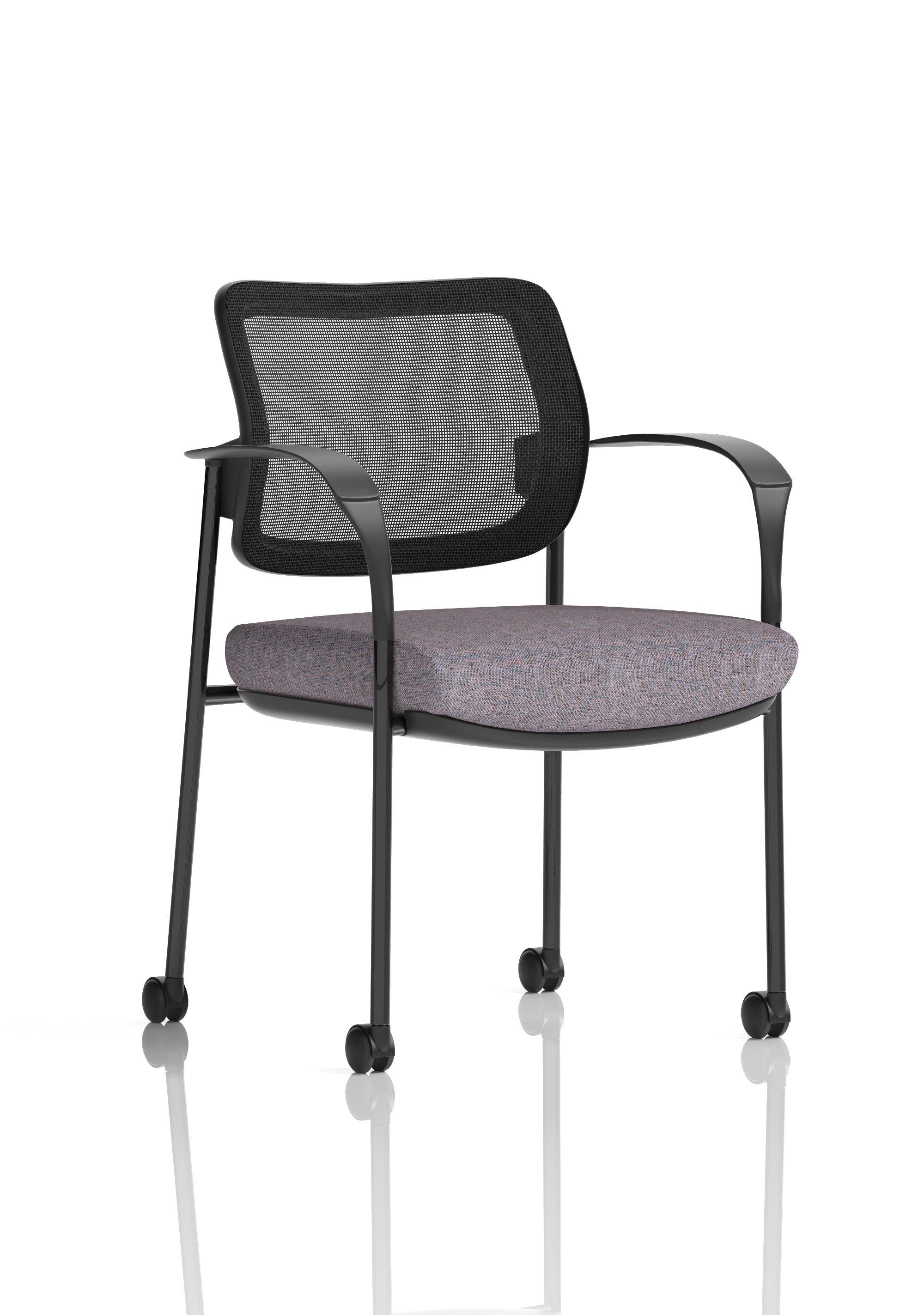 Brunswick Deluxe Medium Back Visitor Office Chair with Arms with Castors