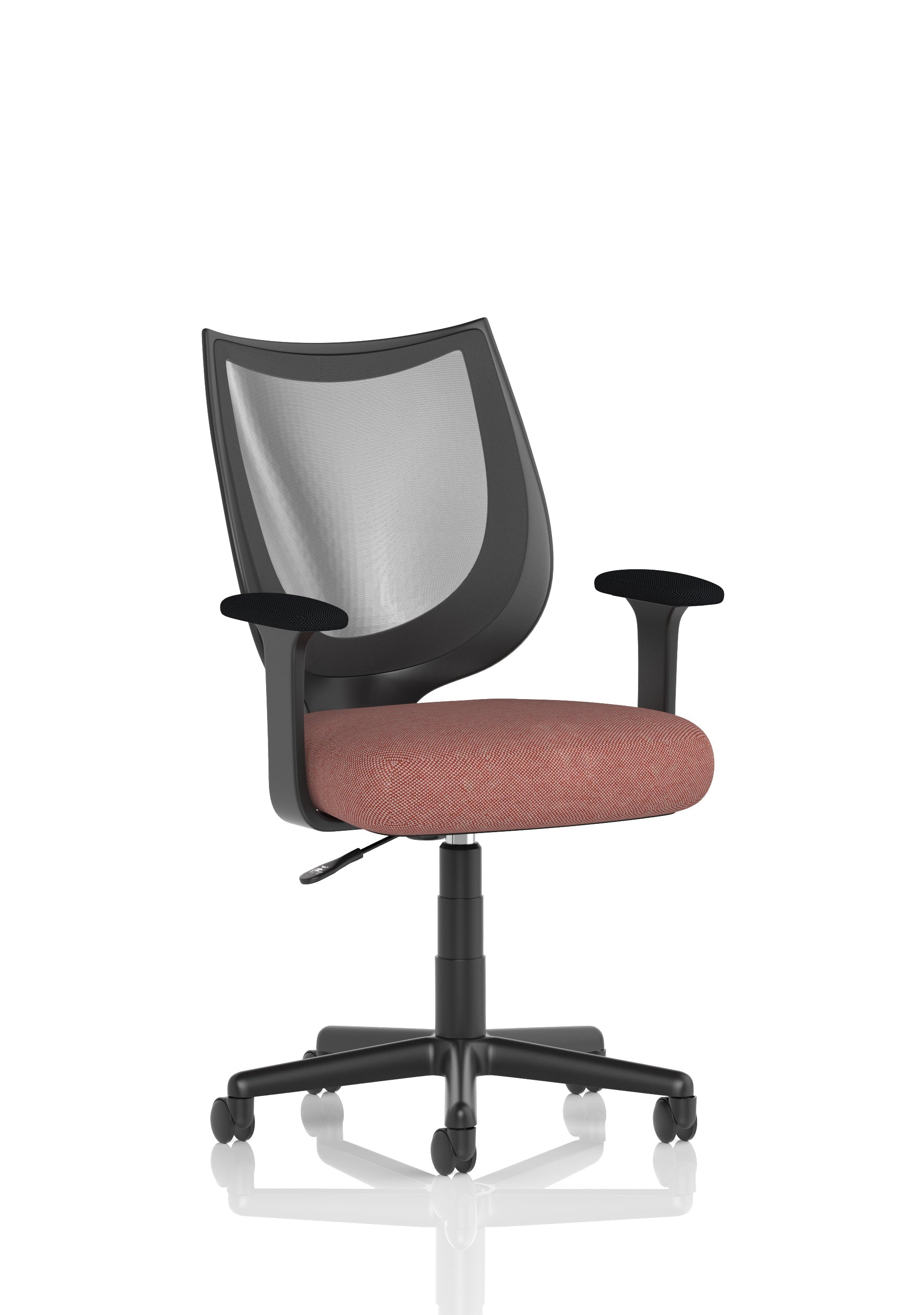 Camden Medium Back Black Mesh Task Operator Office Chair With Arms