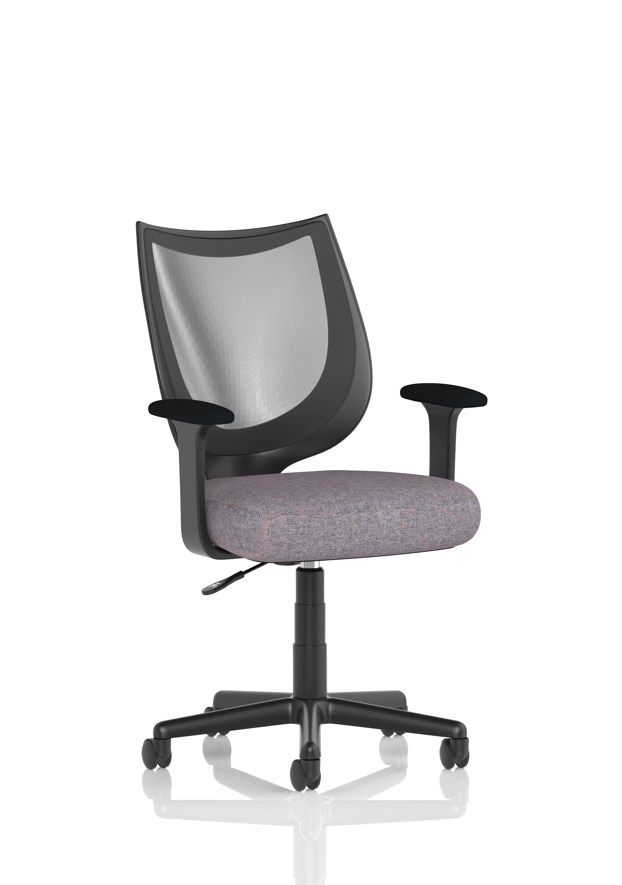 Camden Medium Back Black Mesh Task Operator Office Chair With Arms