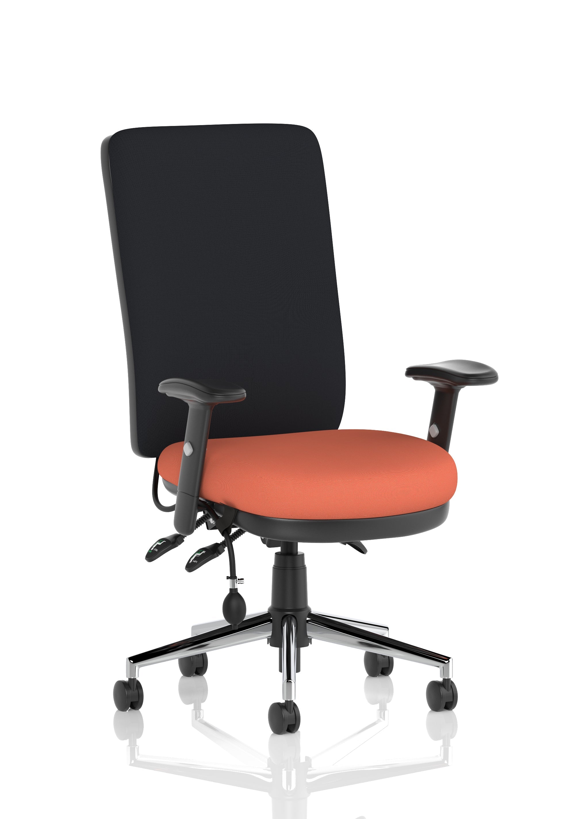 Chiro High Back Task Operator Office Chair In Quest Fabric