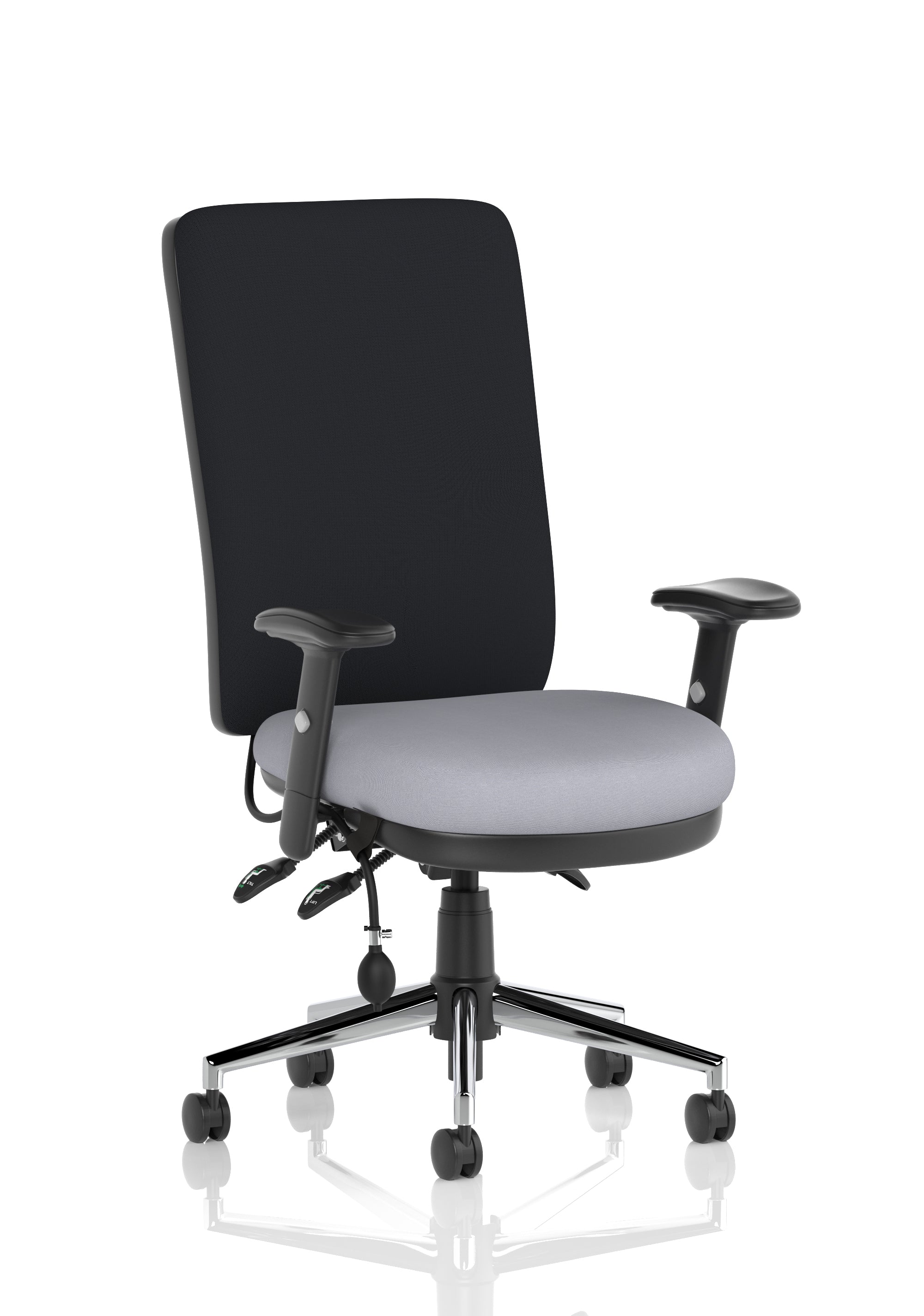 Chiro High Back Task Operator Office Chair In Quest Fabric