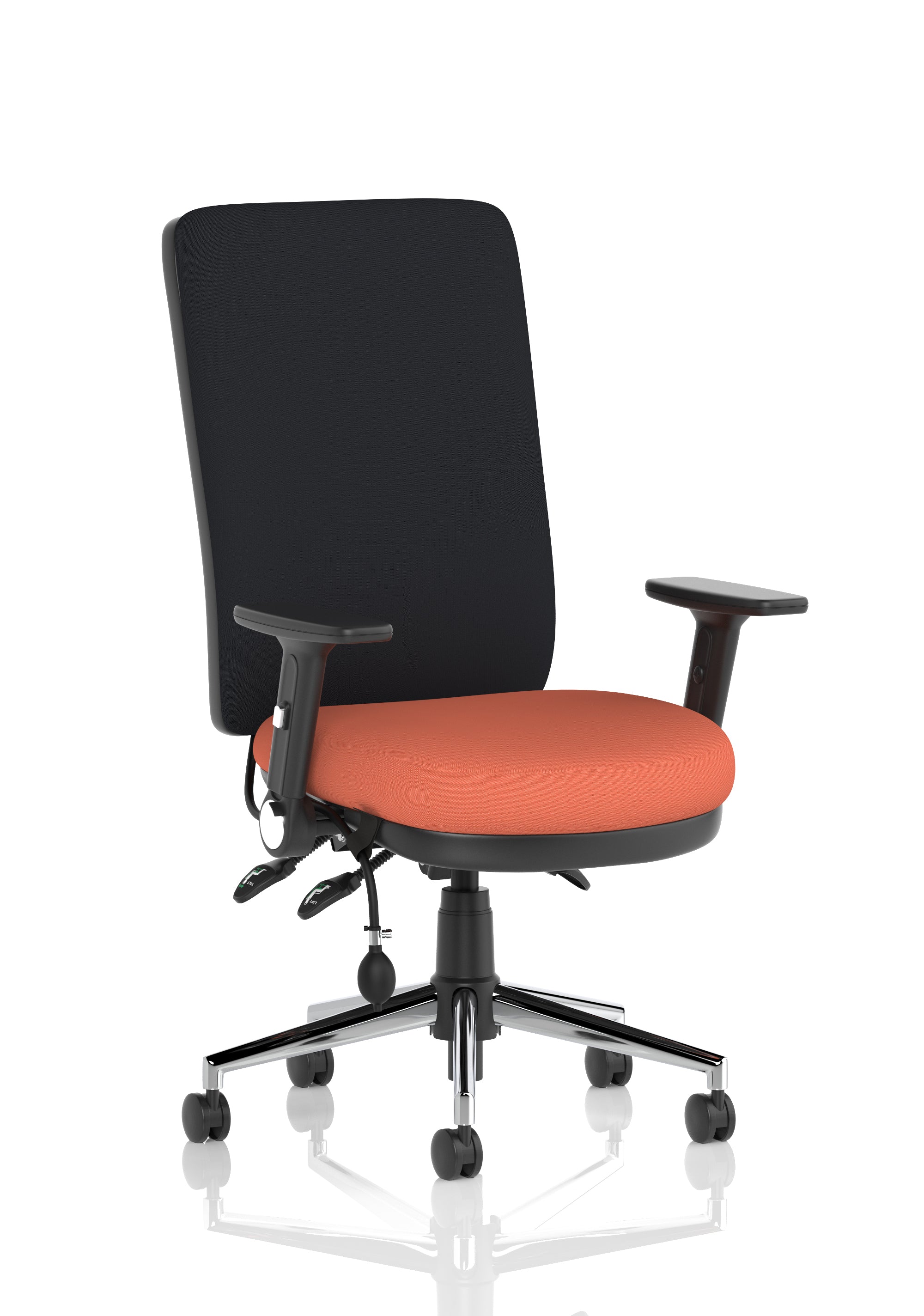Chiro High Back Task Operator Office Chair In Quest Fabric