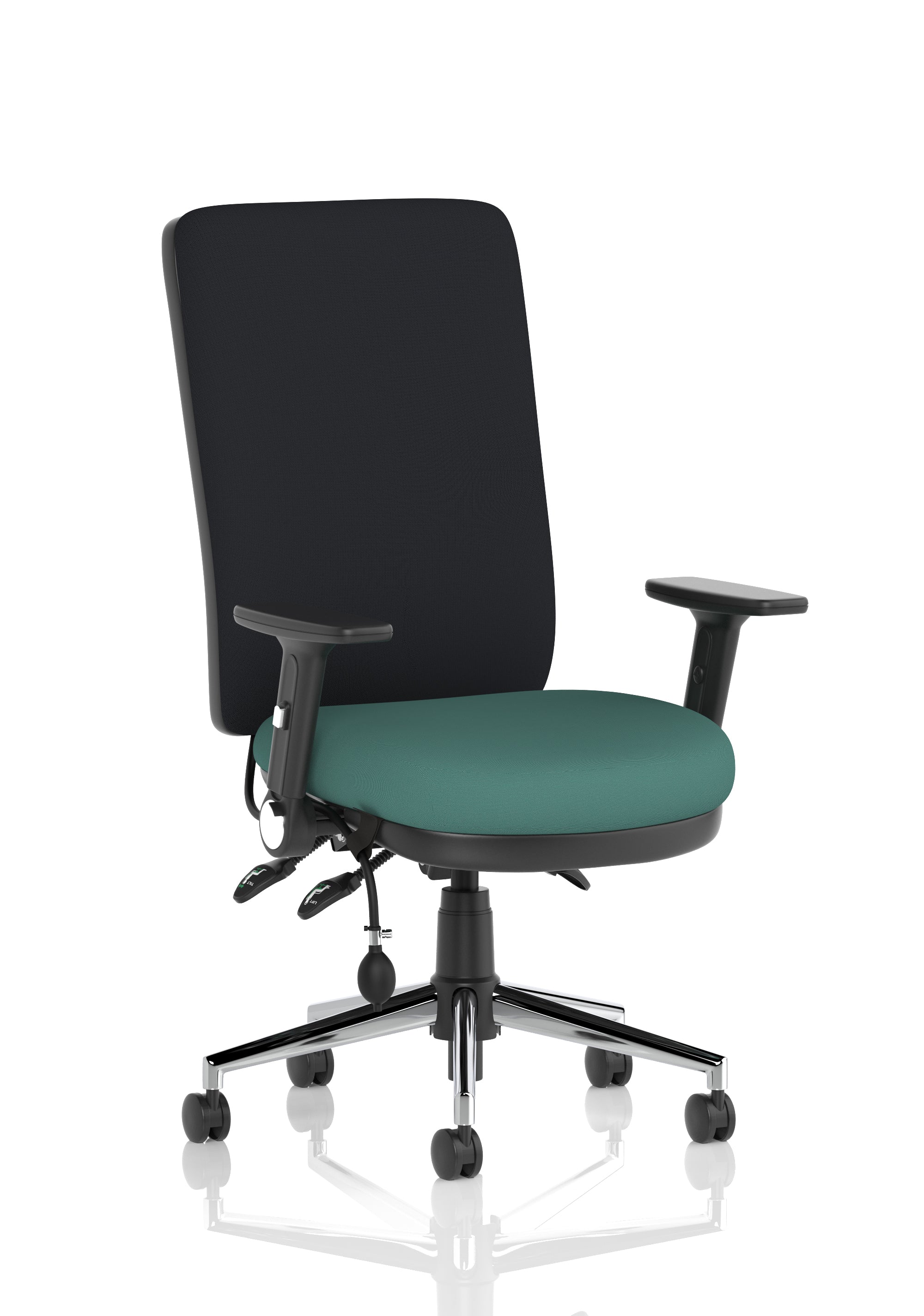 Chiro High Back Task Operator Office Chair In Quest Fabric