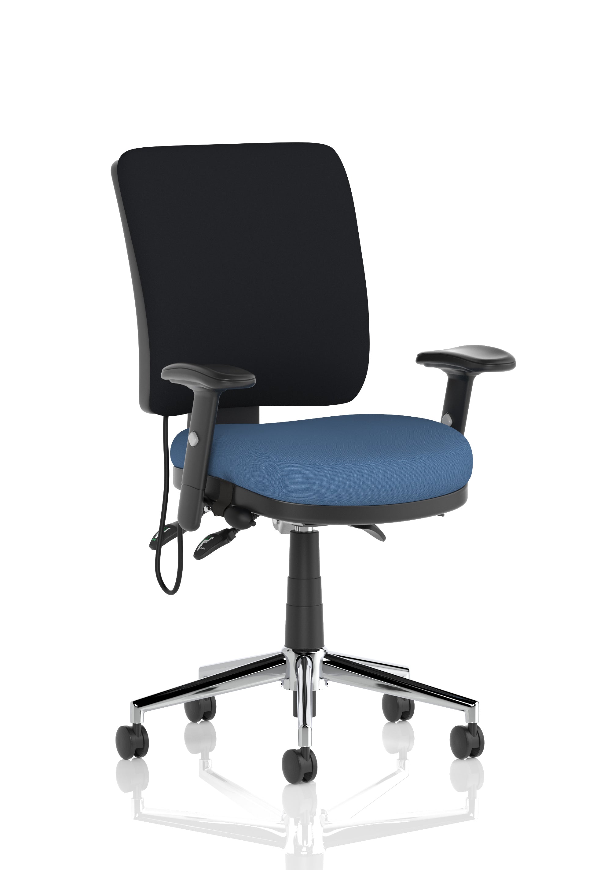 Chiro Medium Back Task Operator Office Chair In Quest Fabric