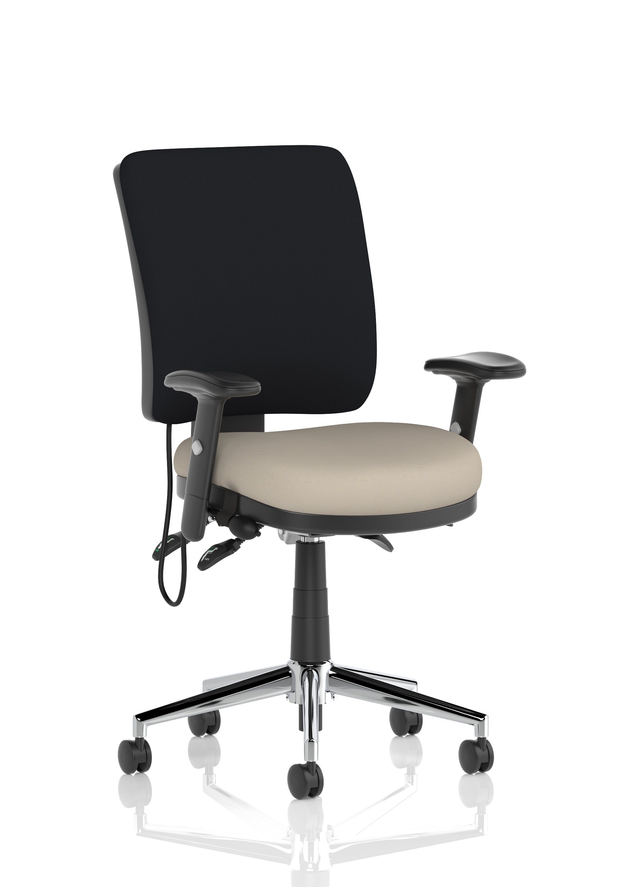 Chiro Medium Back Task Operator Office Chair In Quest Fabric