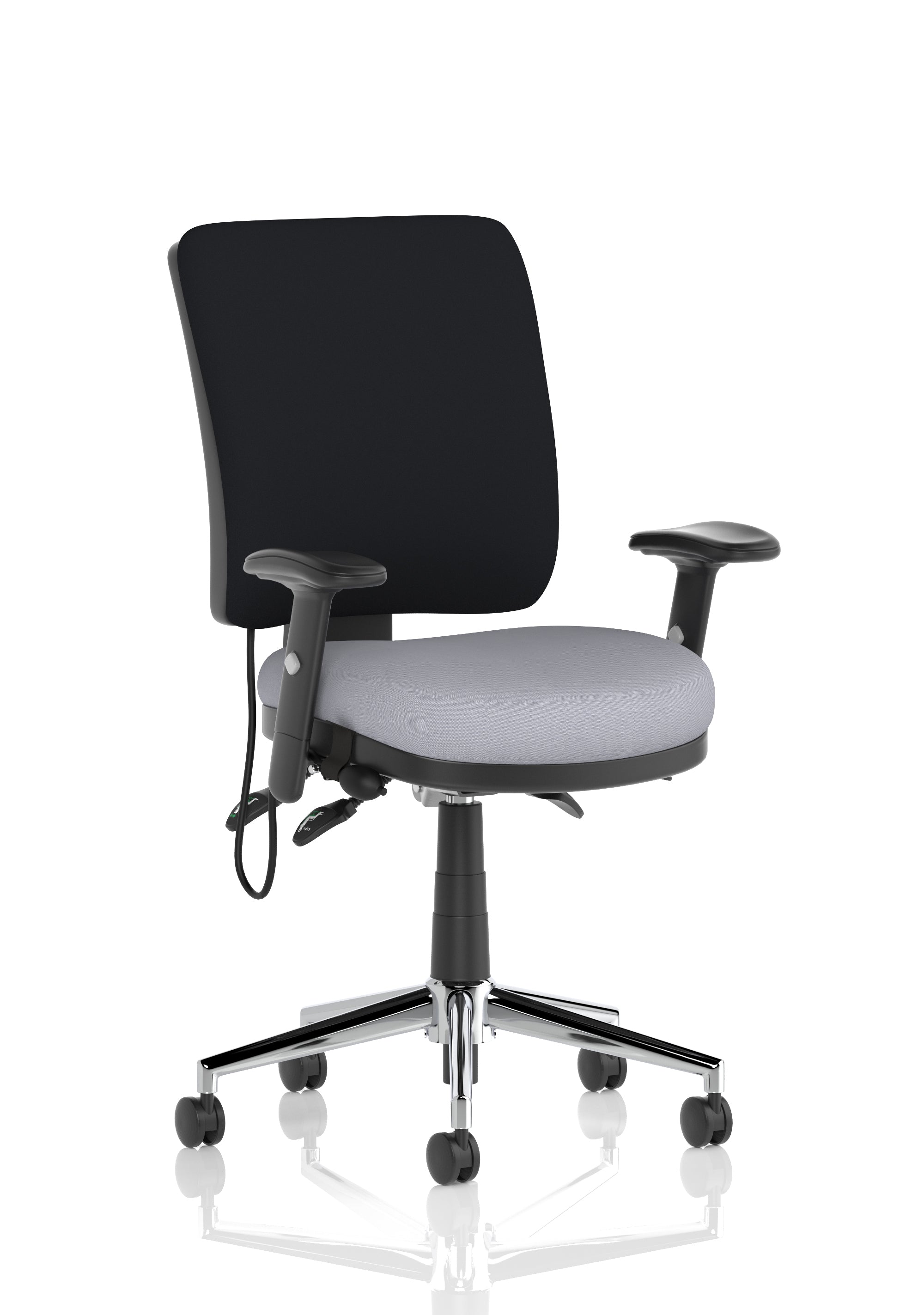 Chiro Medium Back Task Operator Office Chair In Quest Fabric