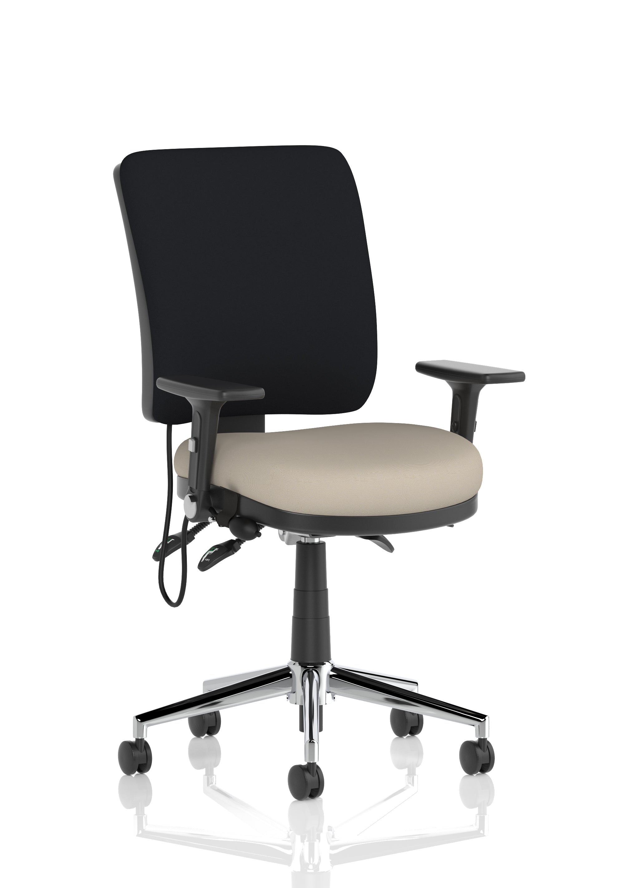 Chiro Medium Back Task Operator Office Chair In Quest Fabric
