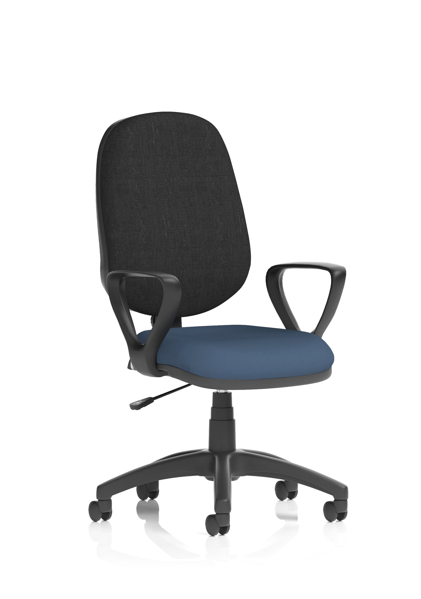 Eclipse Plus I Medium Back Task Operator Office Chair In Quest And Rivet Fabric