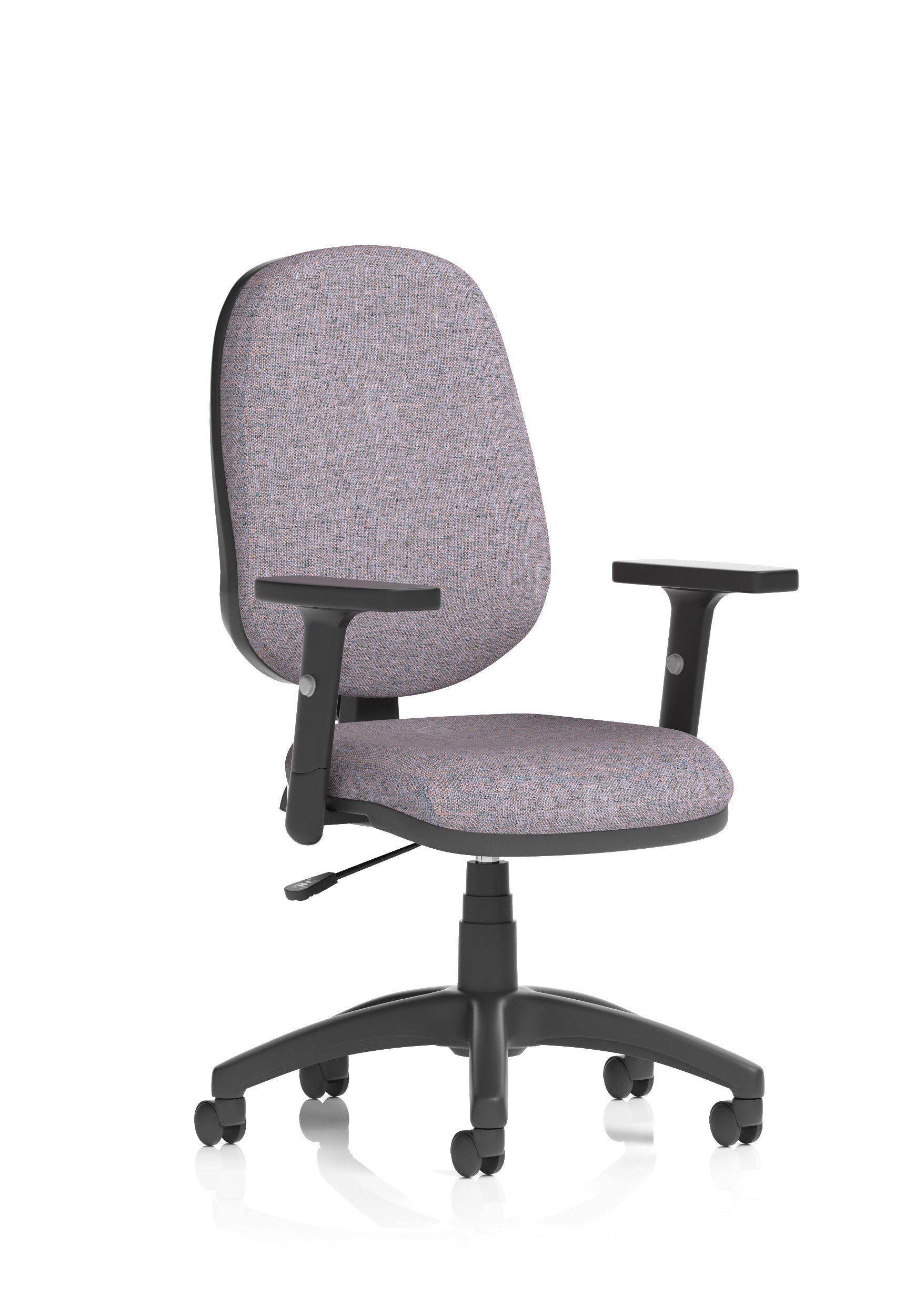 Eclipse Plus I Medium Back Task Operator Office Chair In Quest And Rivet Fabric
