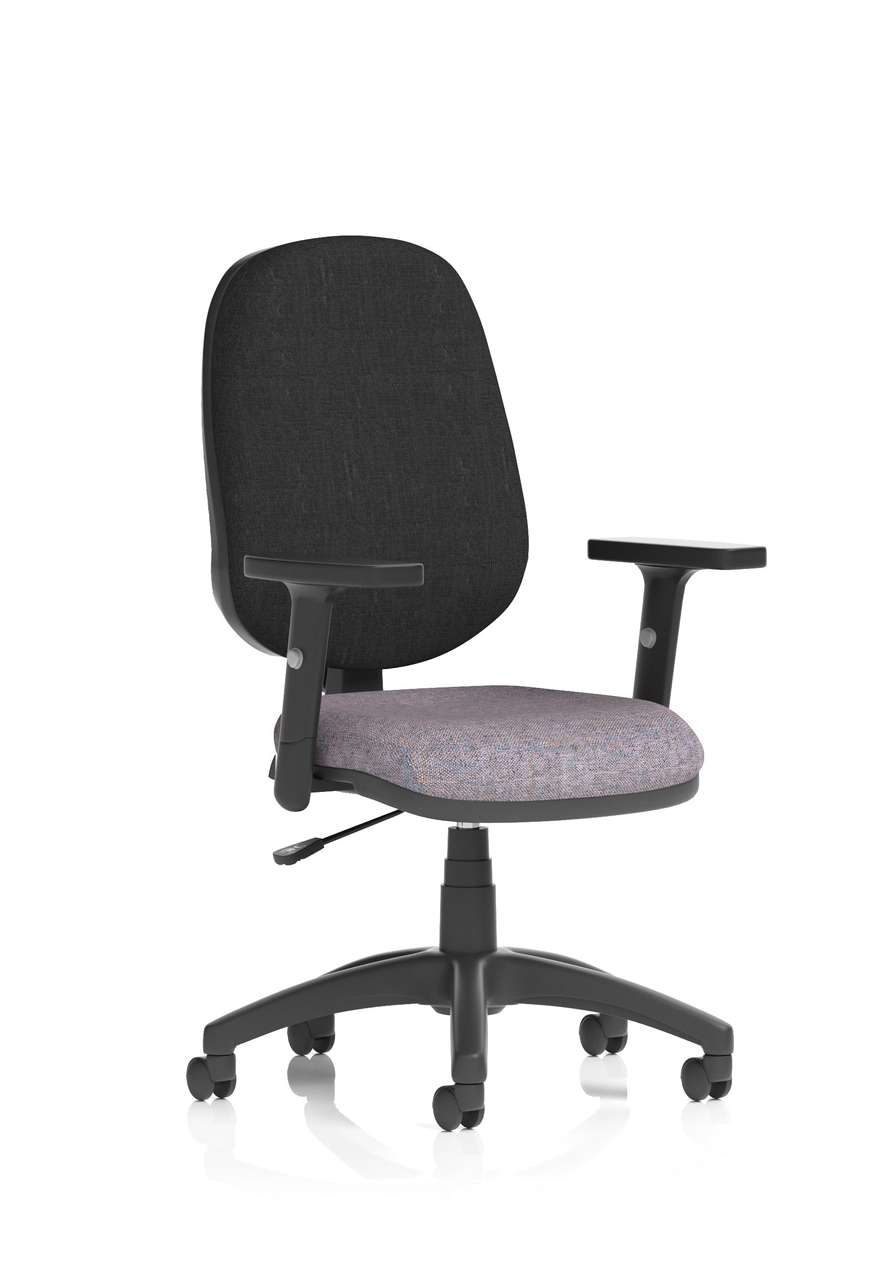 Eclipse Plus I Medium Back Task Operator Office Chair In Quest And Rivet Fabric