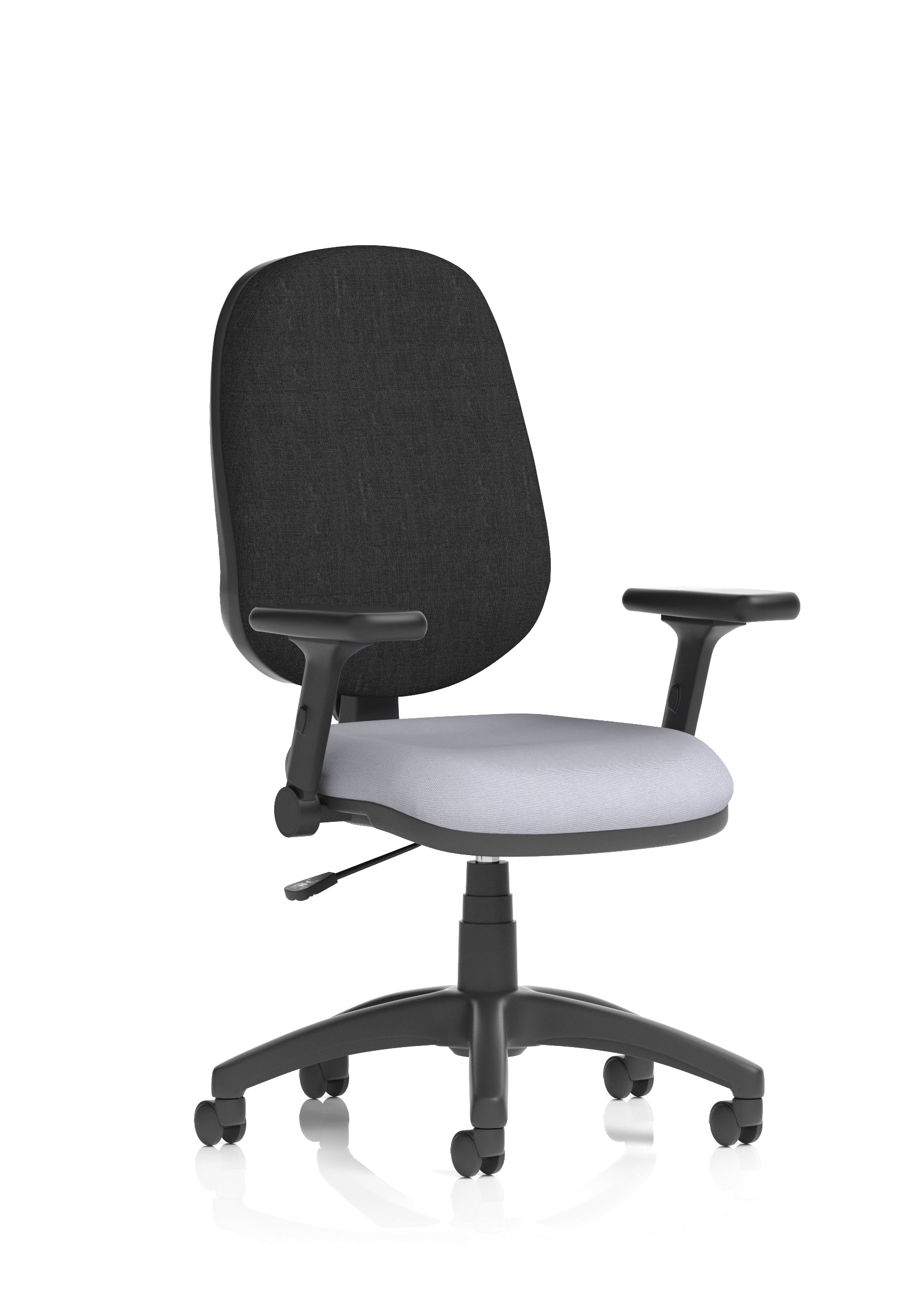 Eclipse Plus I Medium Back Task Operator Office Chair In Quest And Rivet Fabric