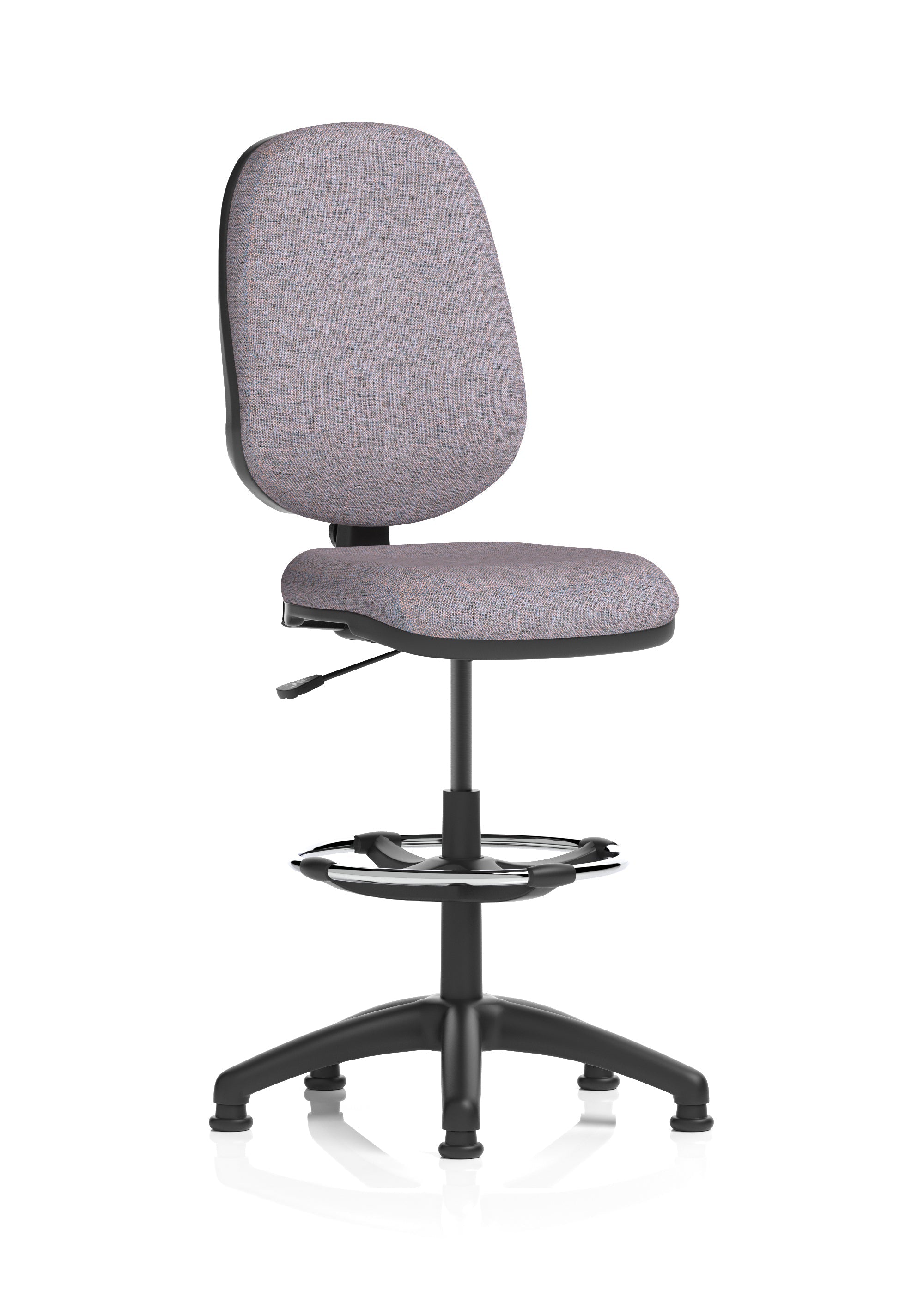 Eclipse Plus I Medium Back Task Operator Office Chair with Hi Rise Draughtsman Kit In Quest And Rivet Fabric