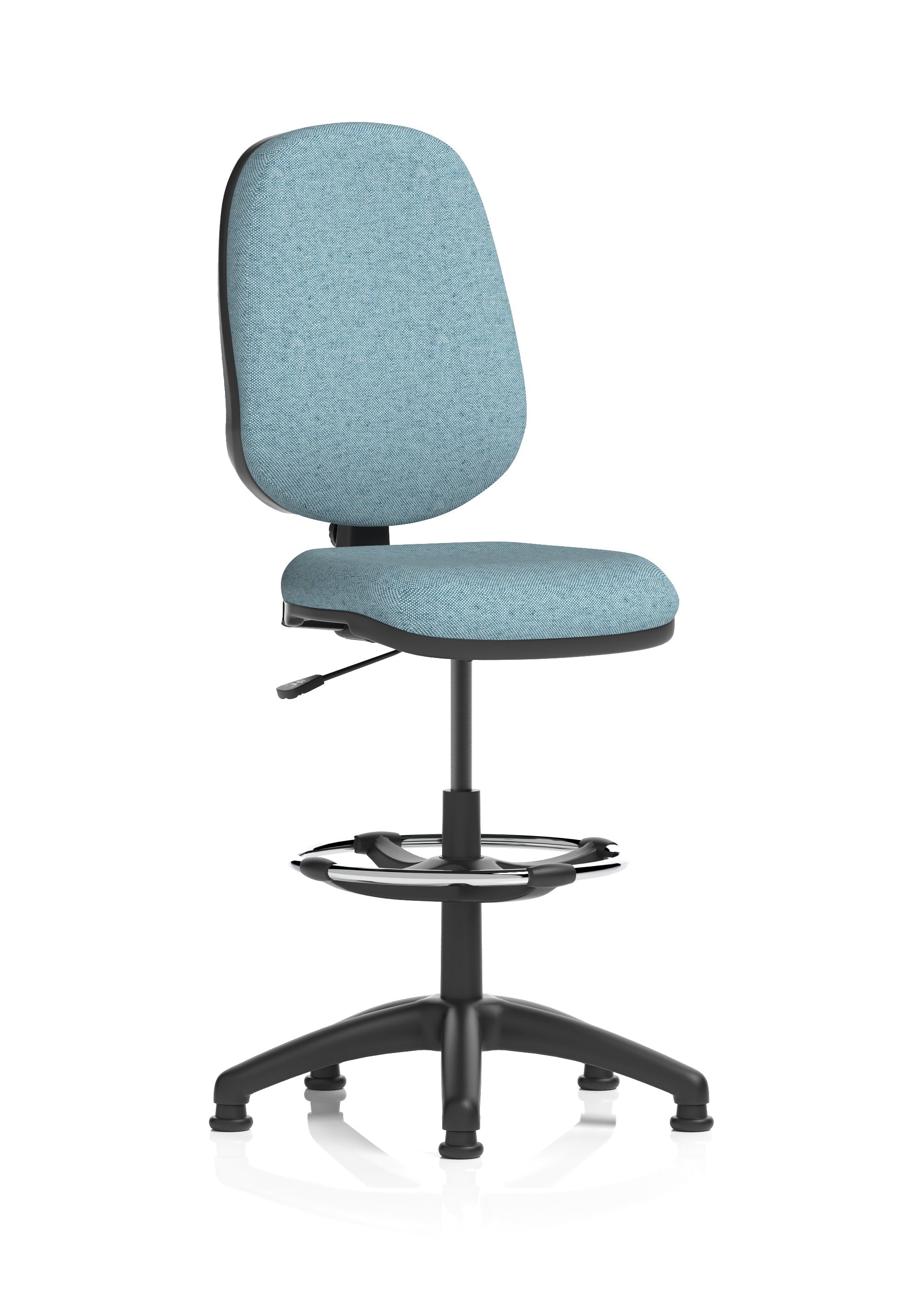 Eclipse Plus I Medium Back Task Operator Office Chair with Hi Rise Draughtsman Kit In Quest And Rivet Fabric