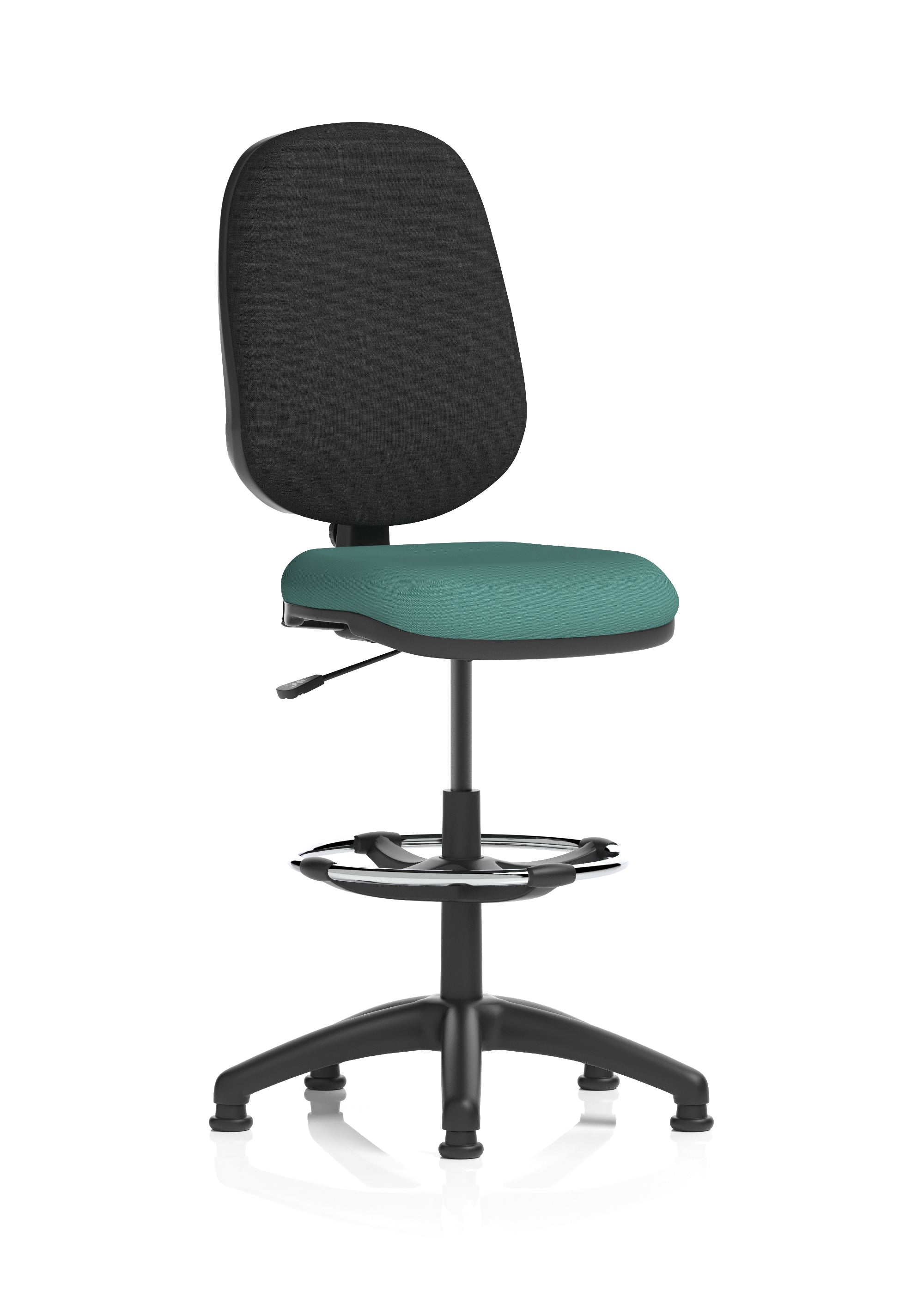 Eclipse Plus I Medium Back Task Operator Office Chair with Hi Rise Draughtsman Kit In Quest And Rivet Fabric