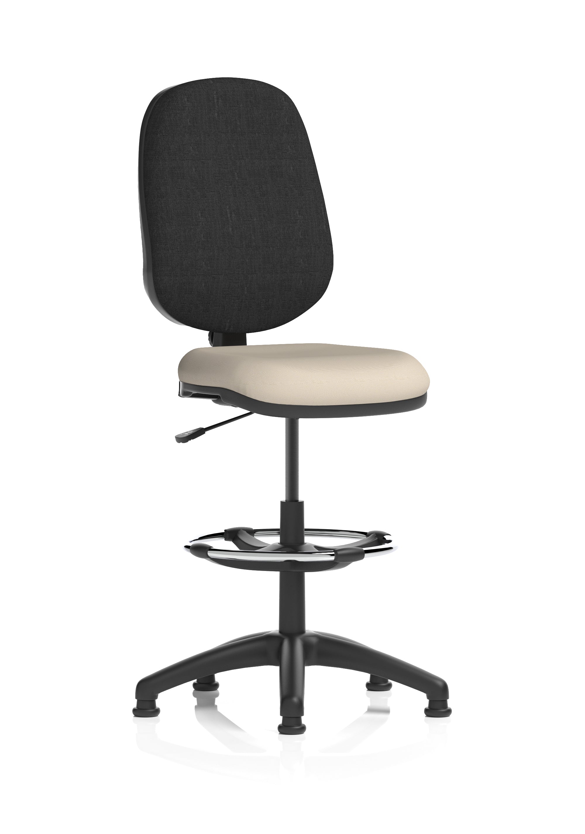 Eclipse Plus I Medium Back Task Operator Office Chair with Hi Rise Draughtsman Kit In Quest And Rivet Fabric