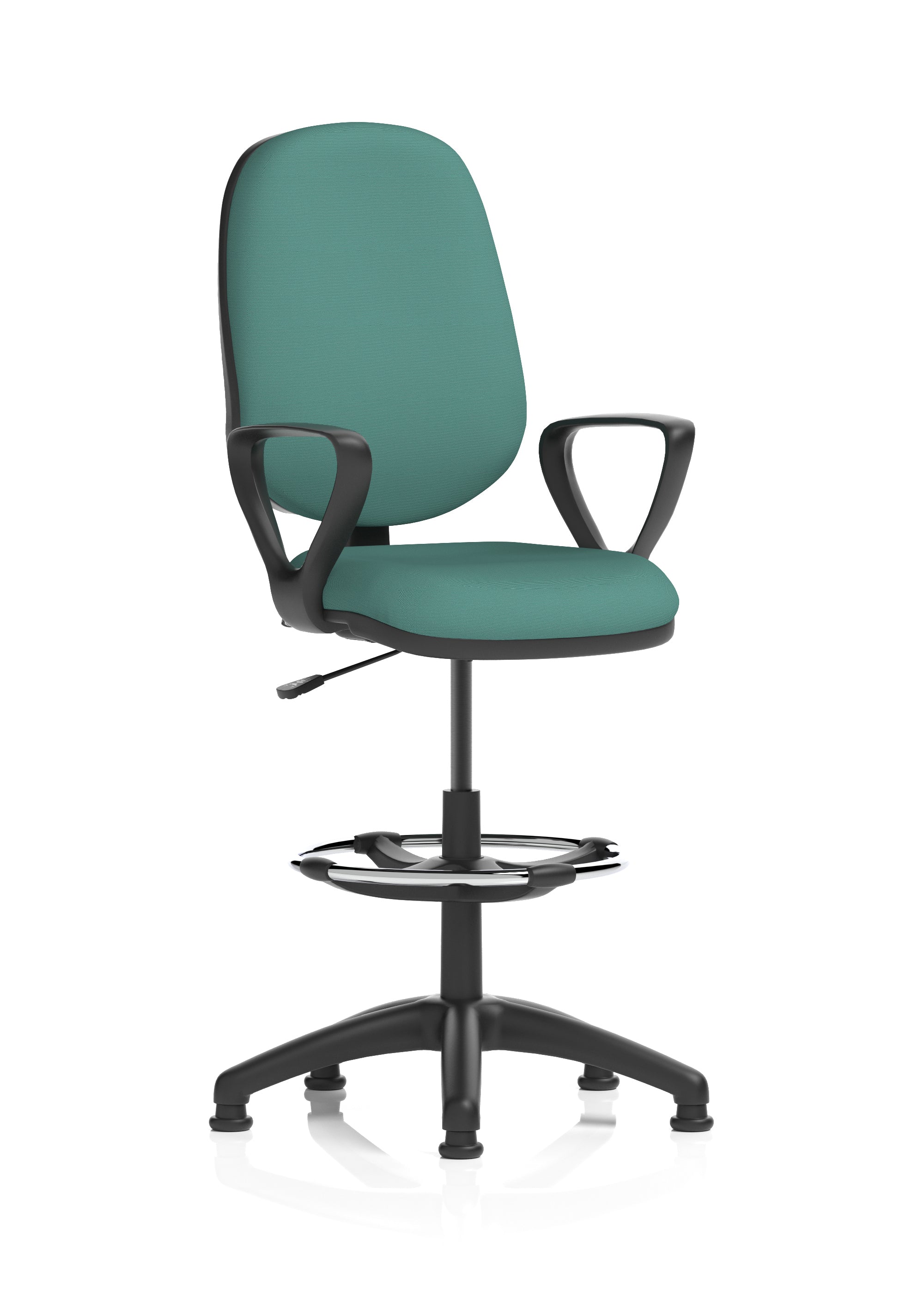 Eclipse Plus I Medium Back Task Operator Office Chair with Hi Rise Draughtsman Kit In Quest And Rivet Fabric