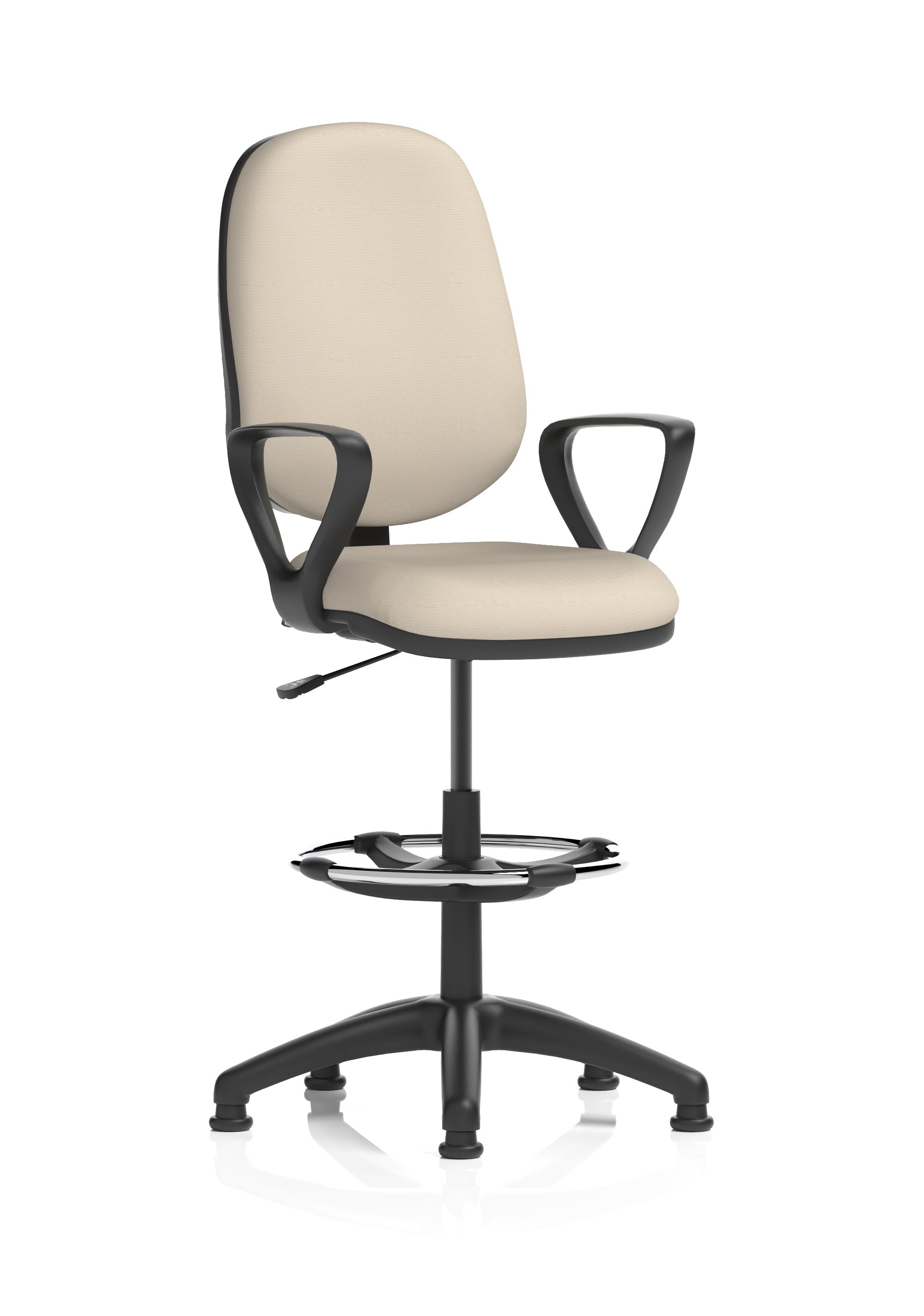 Eclipse Plus I Medium Back Task Operator Office Chair with Hi Rise Draughtsman Kit In Quest And Rivet Fabric