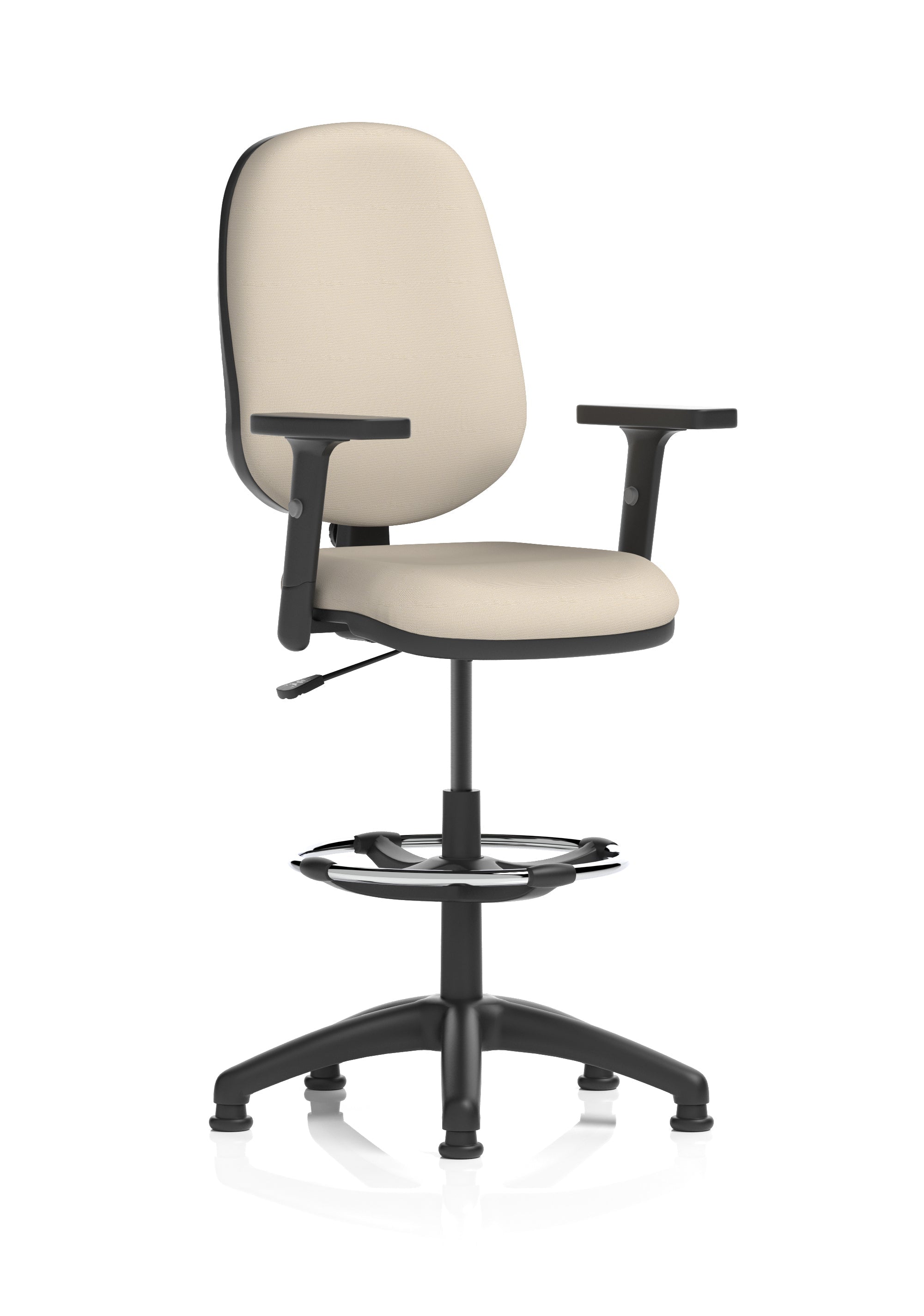 Eclipse Plus I Medium Back Task Operator Office Chair with Hi Rise Draughtsman Kit In Quest And Rivet Fabric