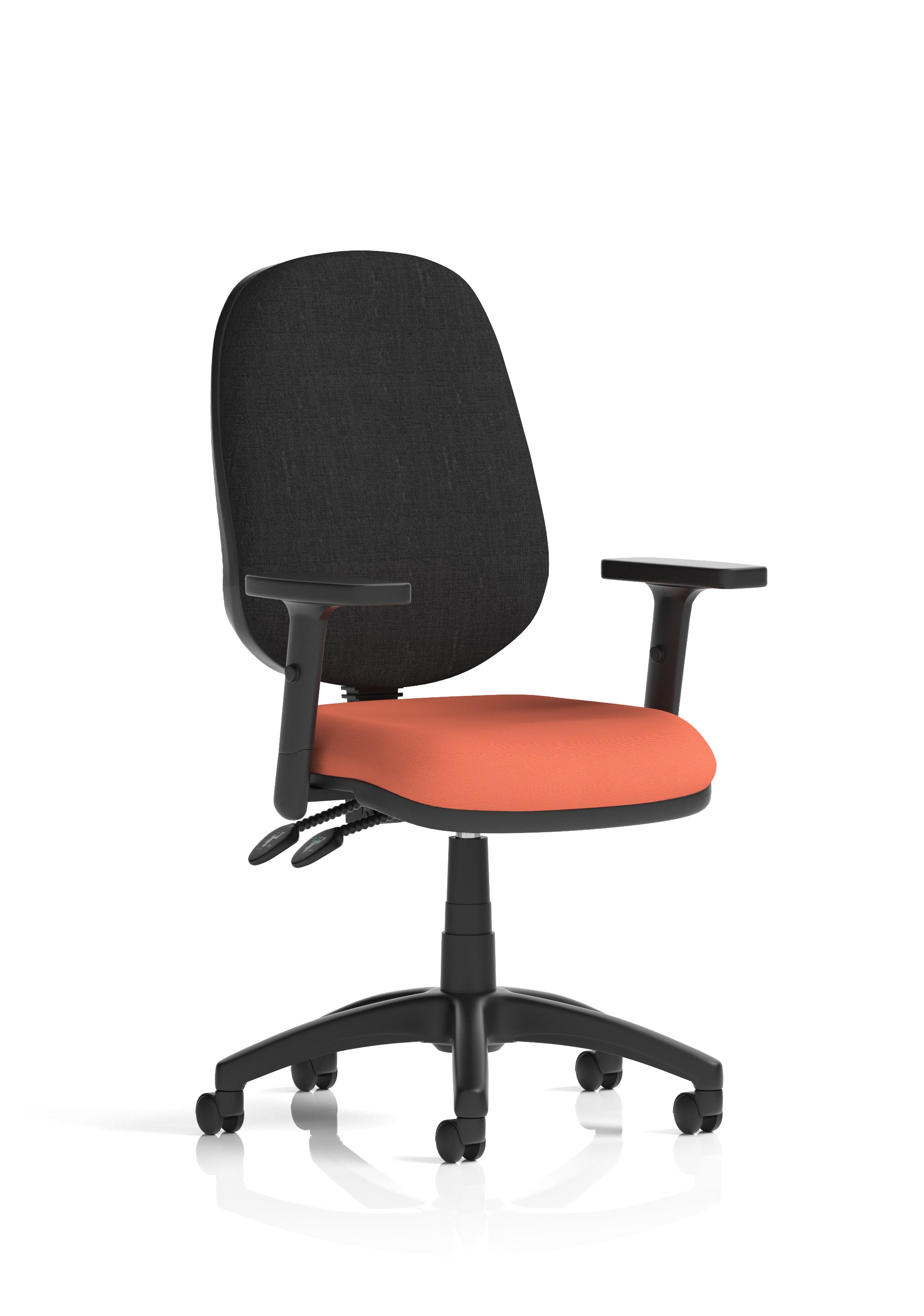 Eclipse Plus II Medium Back Task Operator Office Chair In Quest And Rivet Fabric