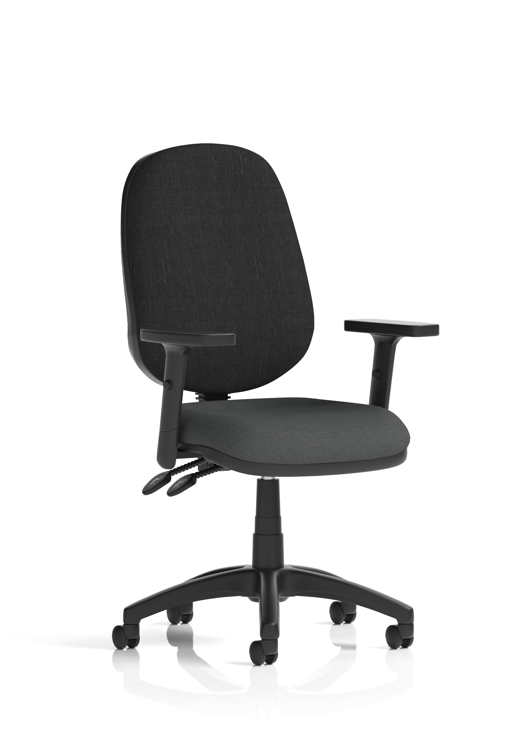 Eclipse Plus II Medium Back Task Operator Office Chair In Quest And Rivet Fabric