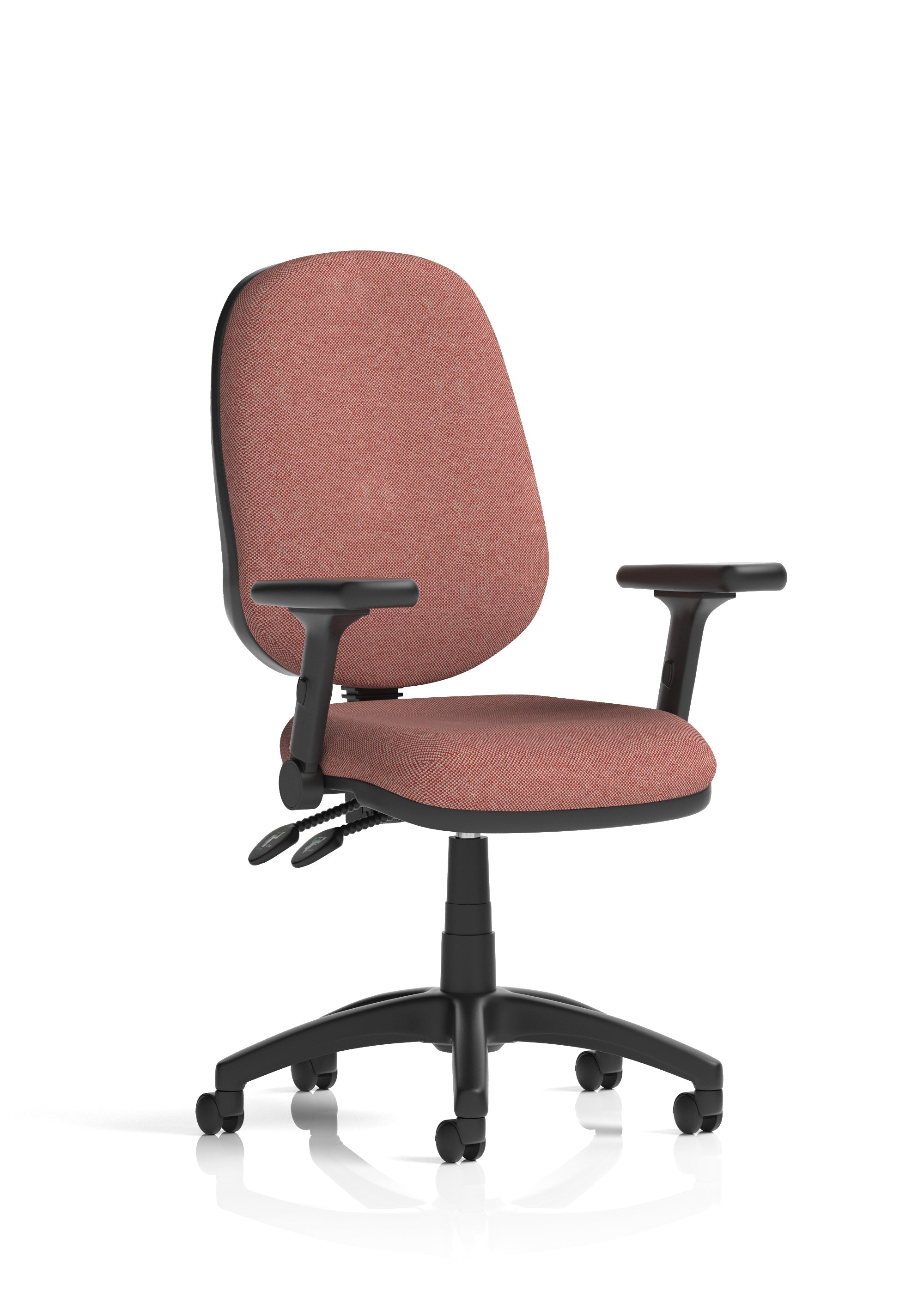 Eclipse Plus II Medium Back Task Operator Office Chair In Quest And Rivet Fabric