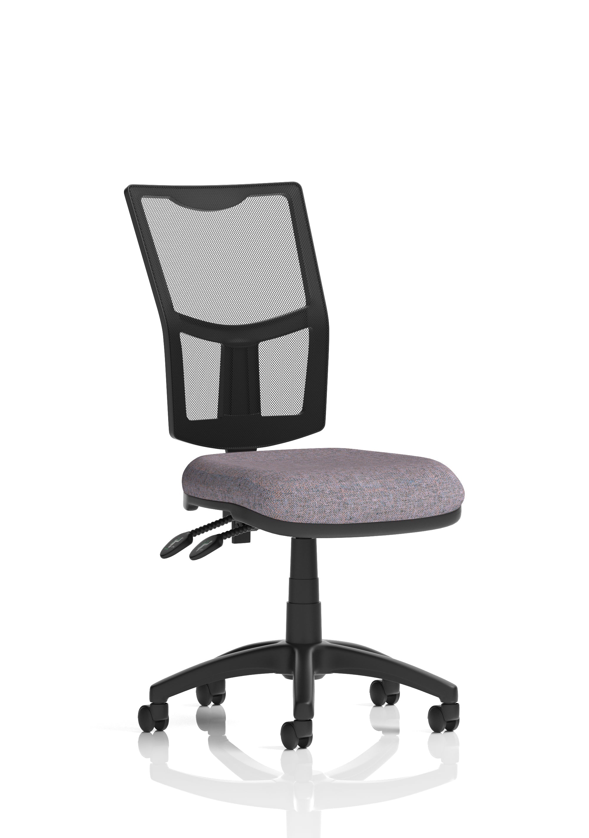 Eclipse Plus II Medium Mesh Back Task Operator Office Chair In Quest And Rivet Fabric
