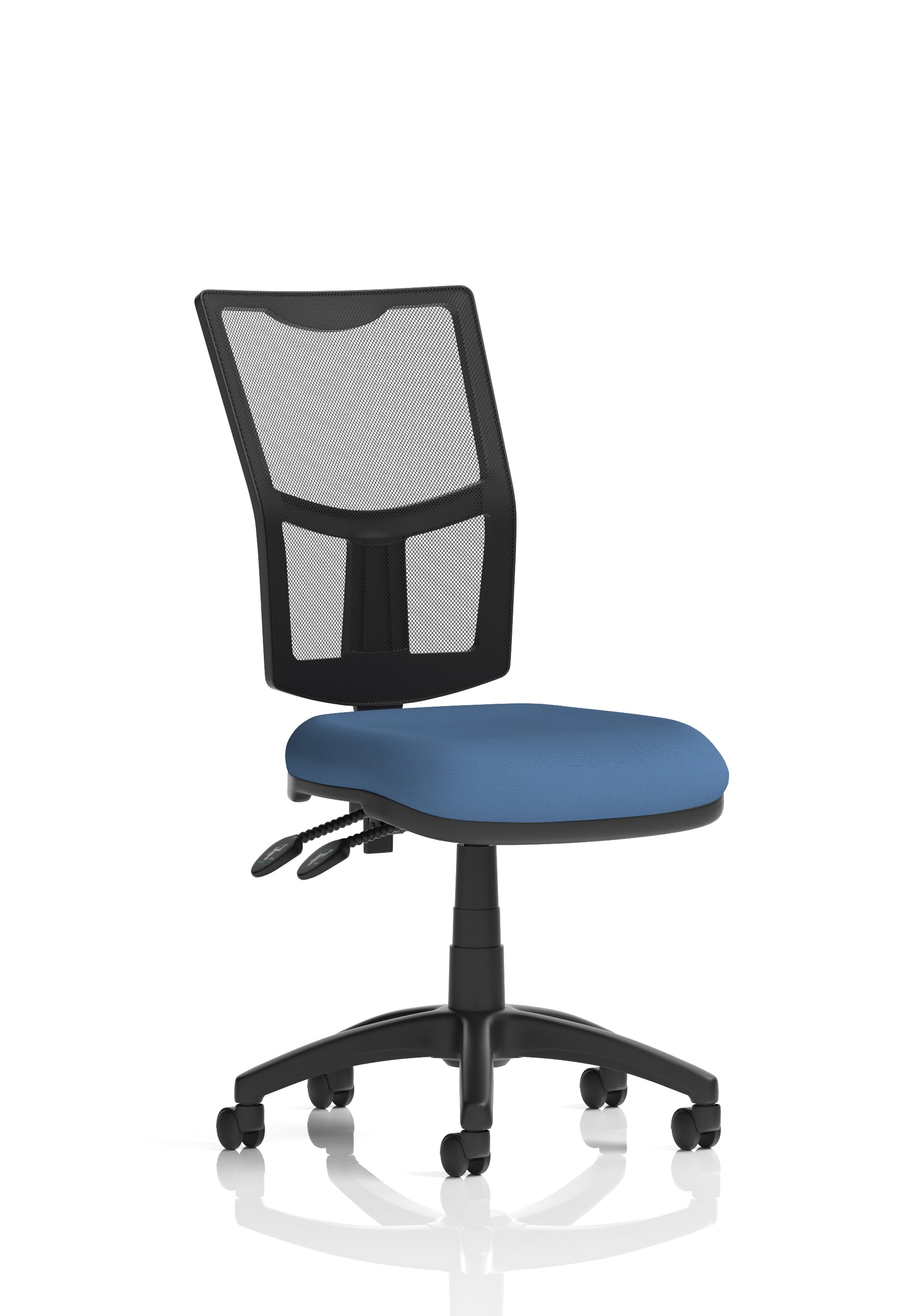 Eclipse Plus II Medium Mesh Back Task Operator Office Chair In Quest And Rivet Fabric