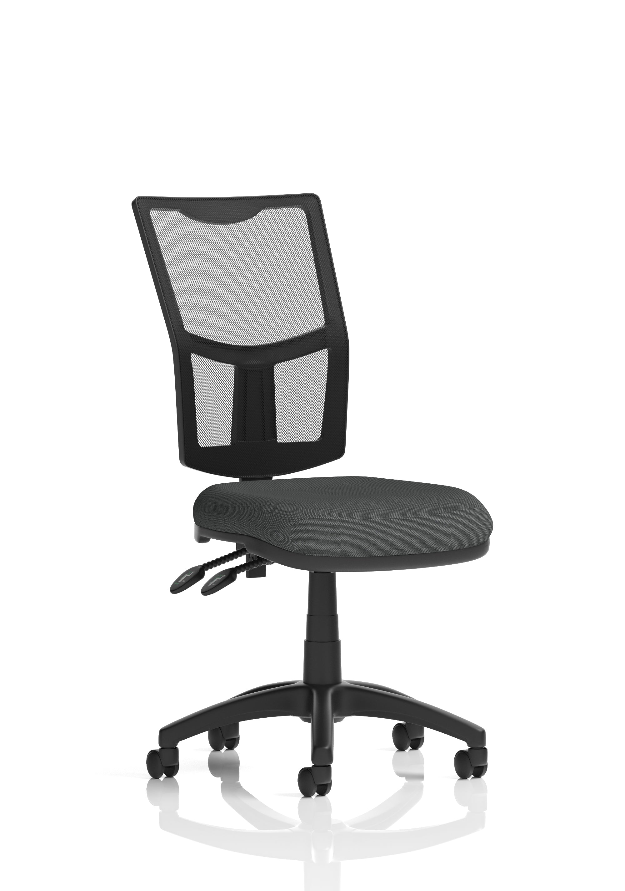 Eclipse Plus II Medium Mesh Back Task Operator Office Chair In Quest And Rivet Fabric