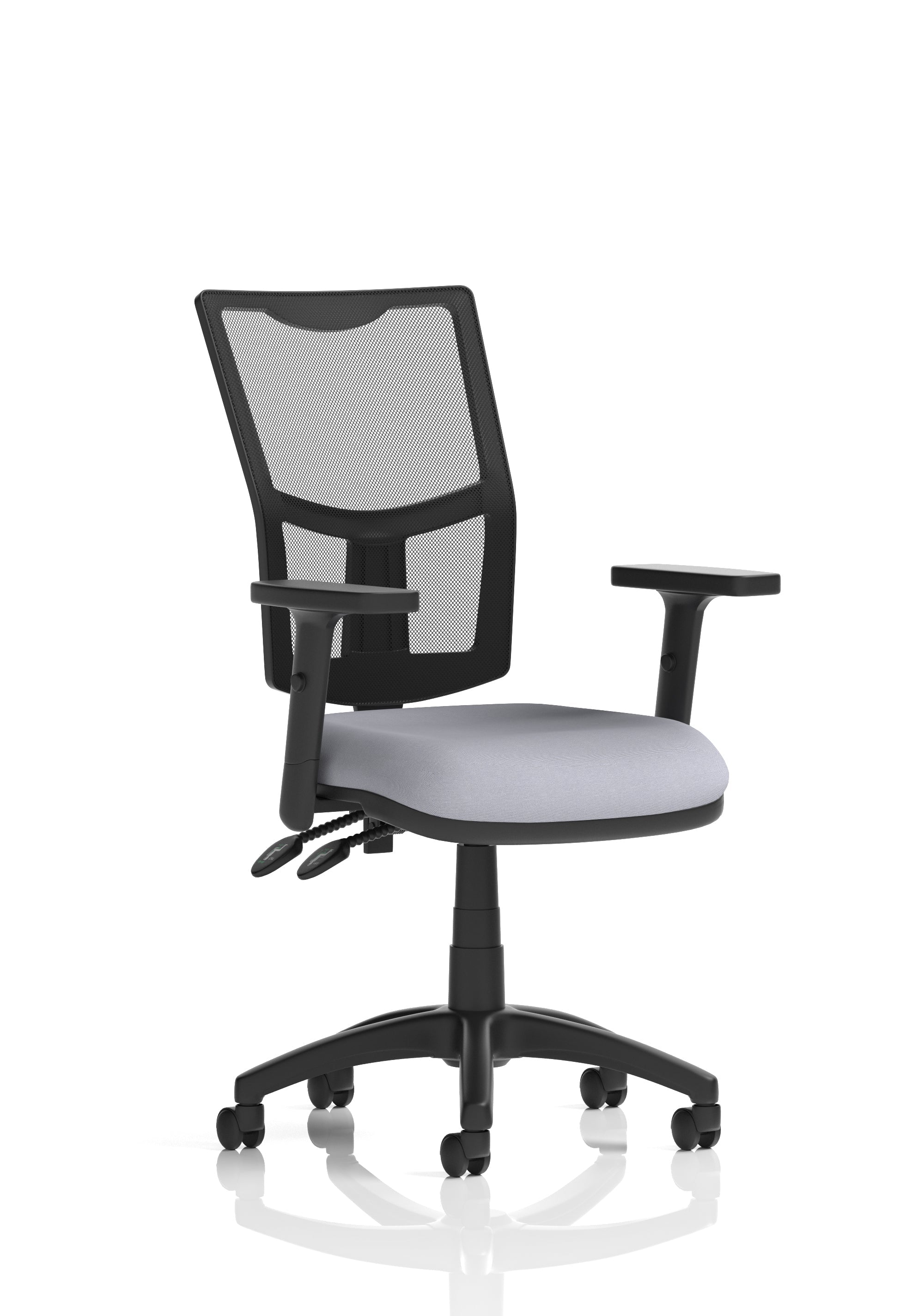 Eclipse Plus II Medium Mesh Back Task Operator Office Chair In Quest And Rivet Fabric