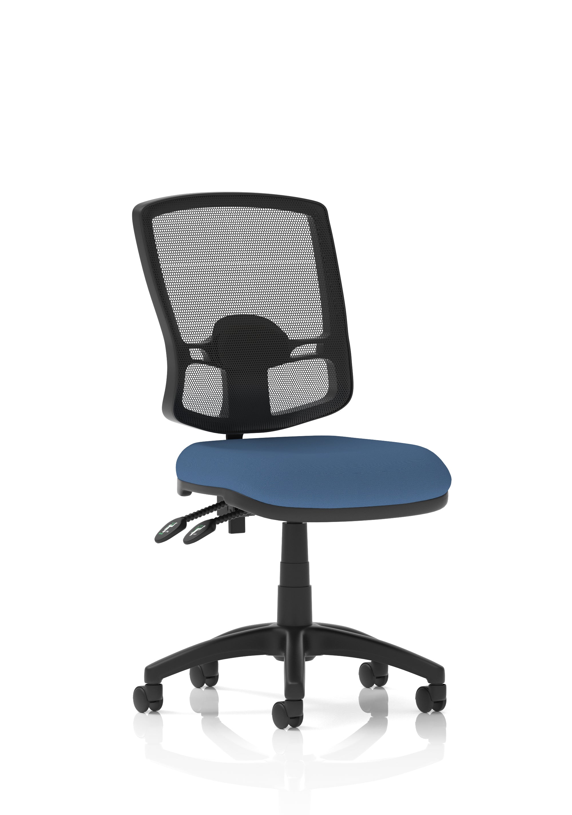 Eclipse Plus II Deluxe Mesh Back Task Operator Office Chair In Quest And Rivet Fabric