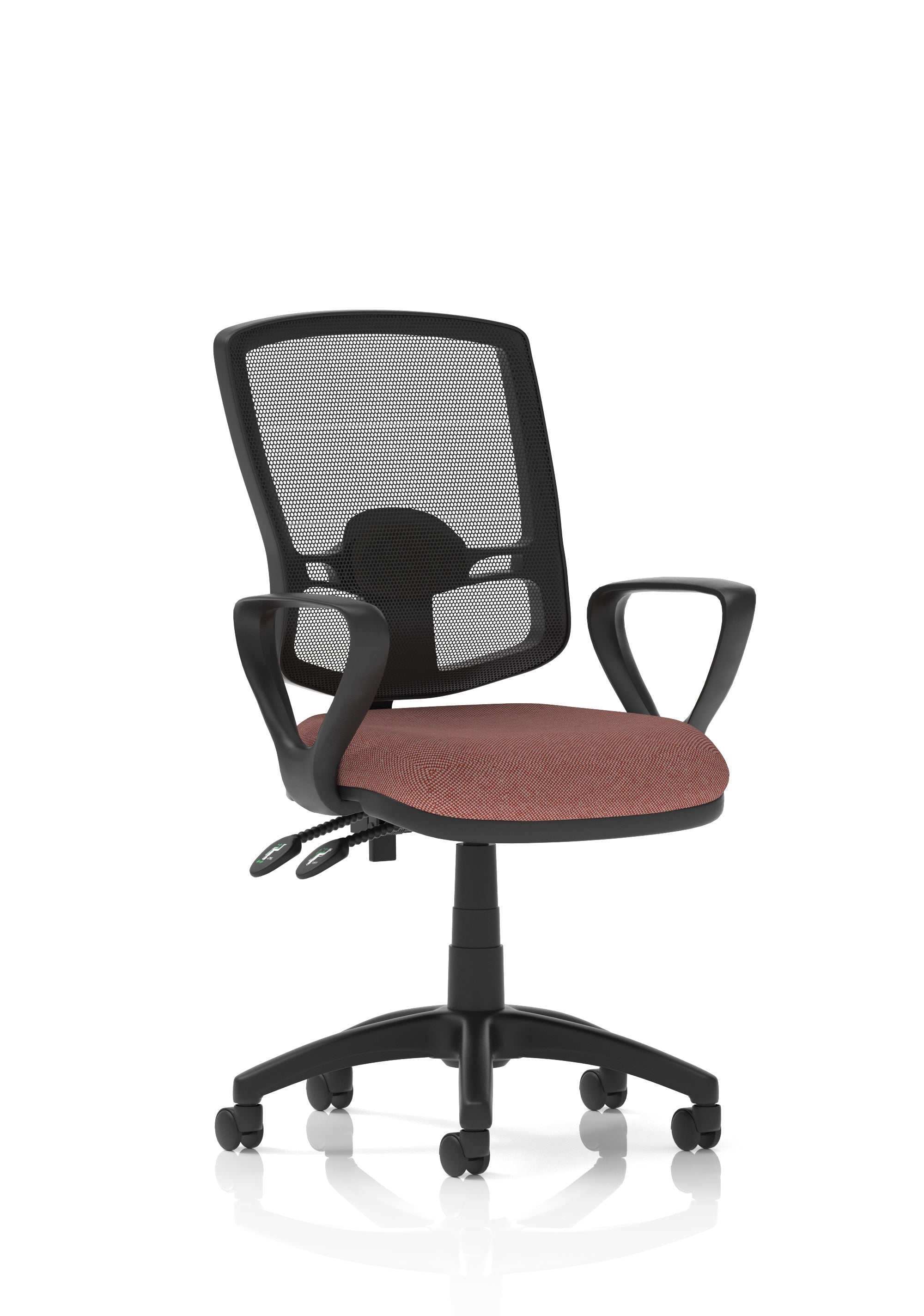 Eclipse Plus II Deluxe Mesh Back Task Operator Office Chair In Quest And Rivet Fabric