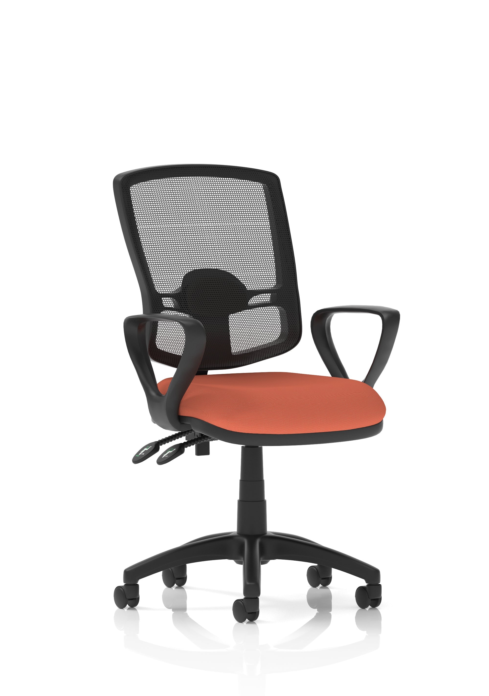 Eclipse Plus II Deluxe Mesh Back Task Operator Office Chair In Quest And Rivet Fabric