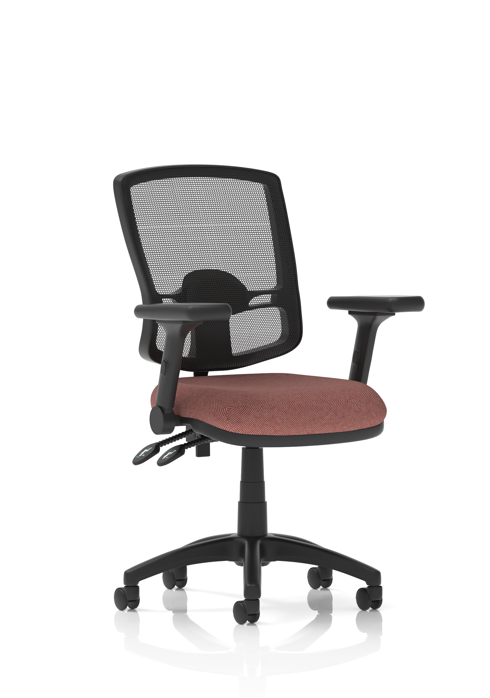 Eclipse Plus II Deluxe Mesh Back Task Operator Office Chair In Quest And Rivet Fabric